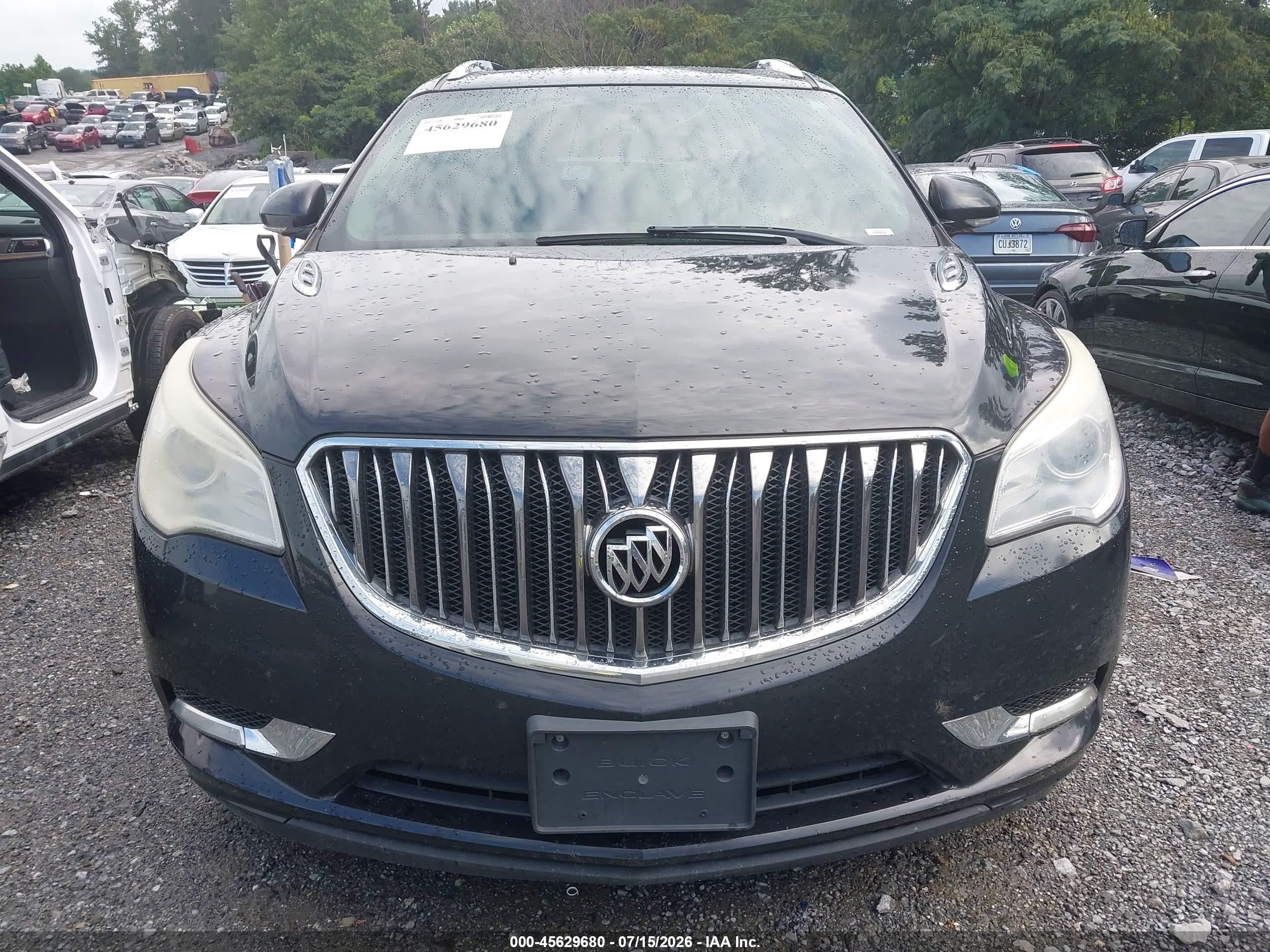 2014 Buick Enclave Leather Black vin: 5GAKRBKD8EJ162567