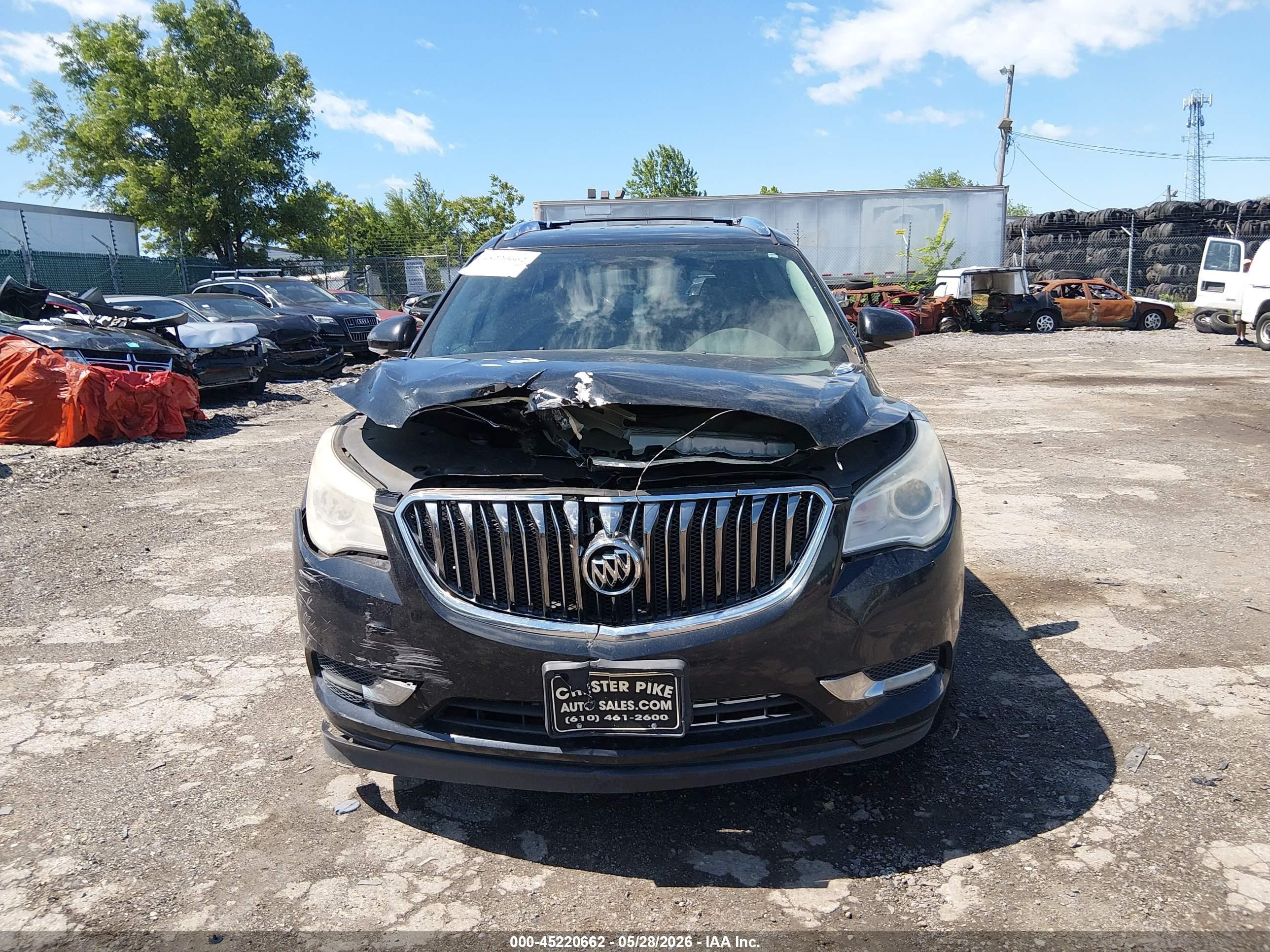 2014 Buick Enclave Leather Brown vin: 5GAKRBKD8EJ317053