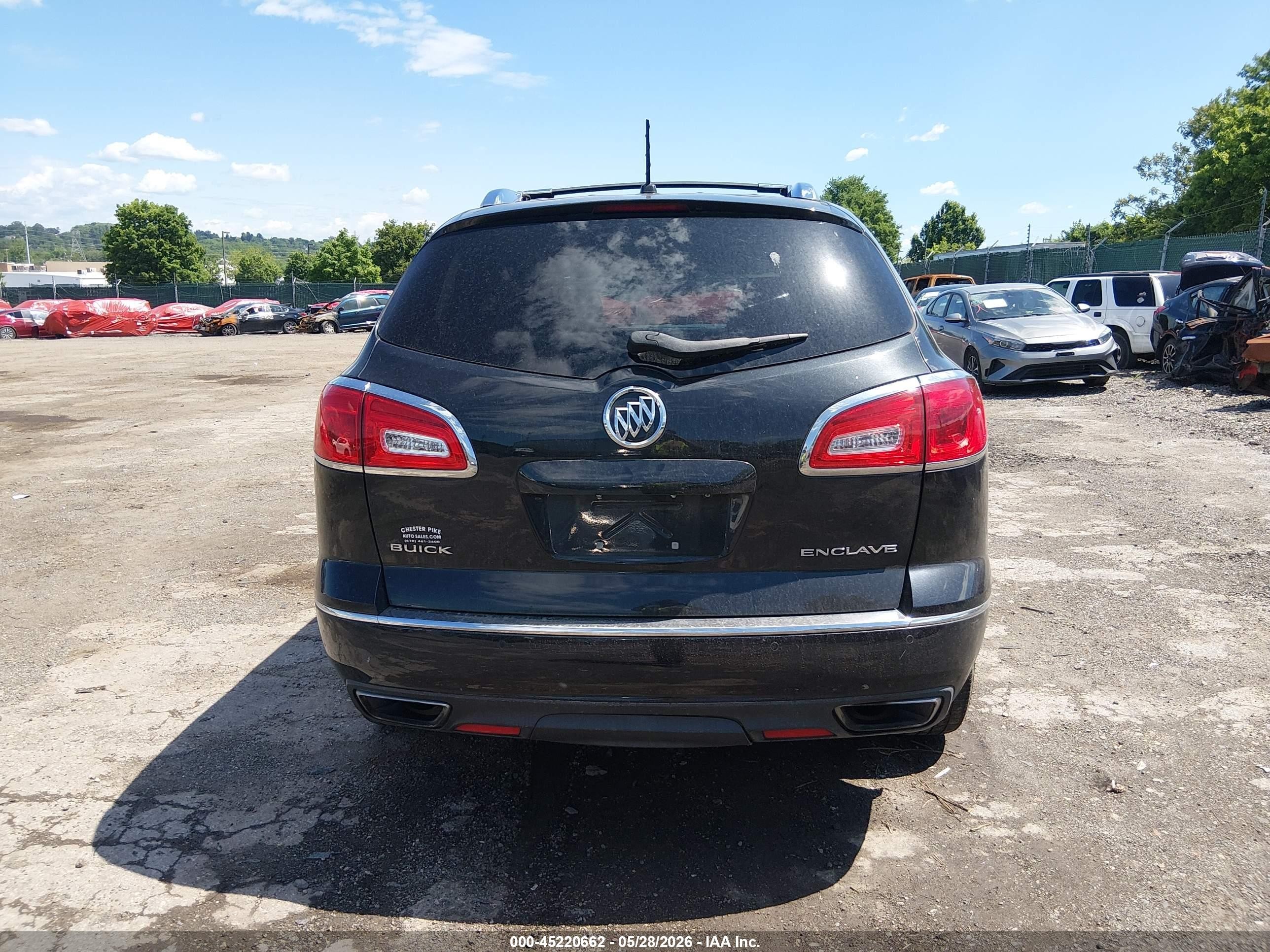2014 Buick Enclave Leather Brown vin: 5GAKRBKD8EJ317053
