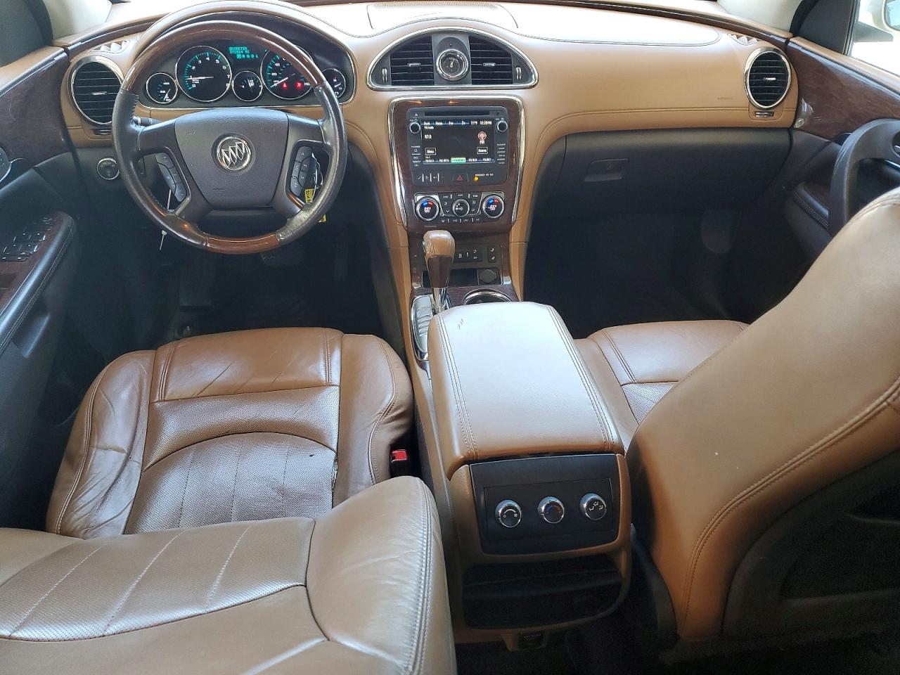 2014 Buick Enclave White vin: 5GAKRBKD8EJ333141