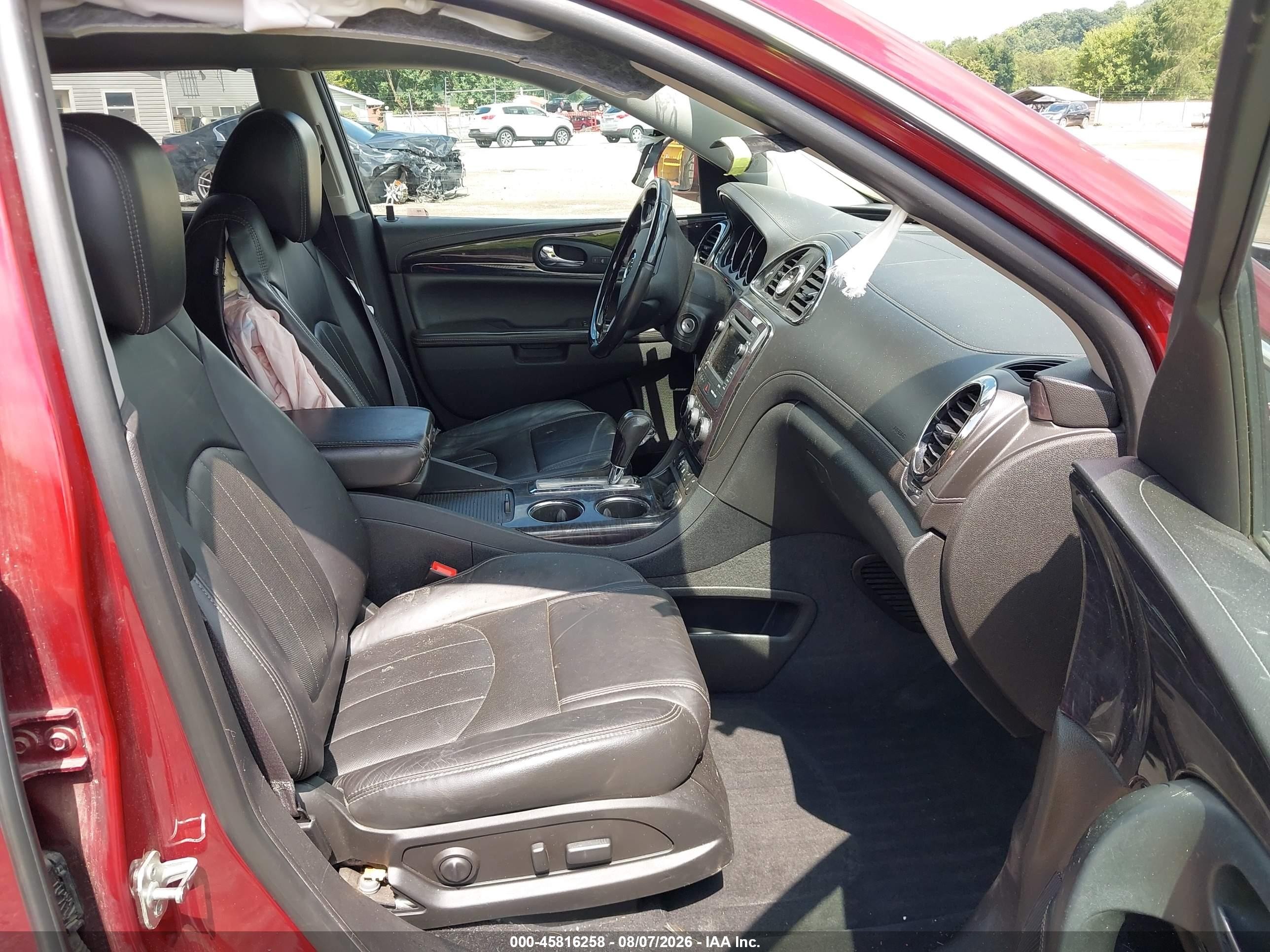 2015 Buick Enclave Leather Maroon vin: 5GAKRBKD8FJ106159
