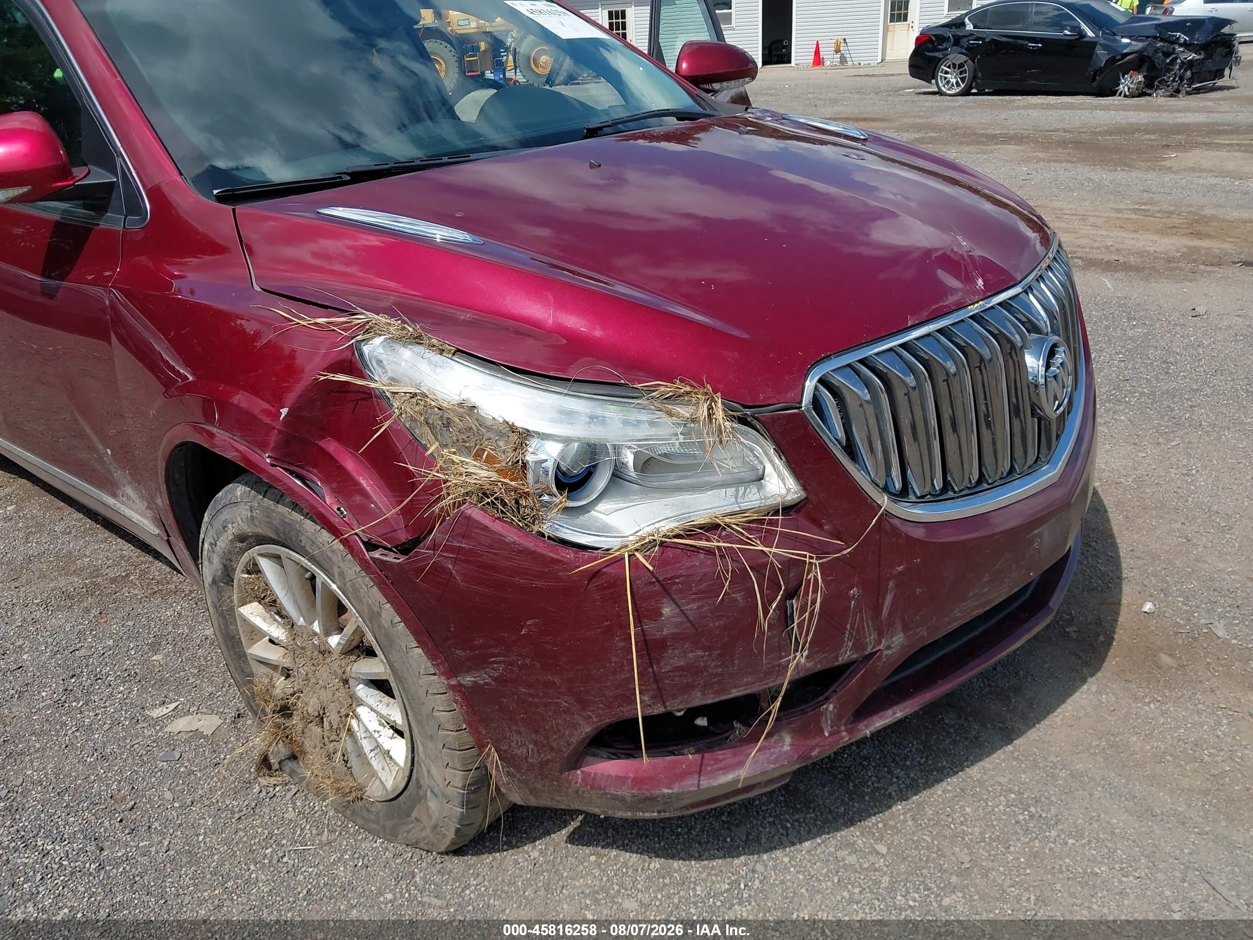 2015 Buick Enclave Leather Maroon vin: 5GAKRBKD8FJ106159