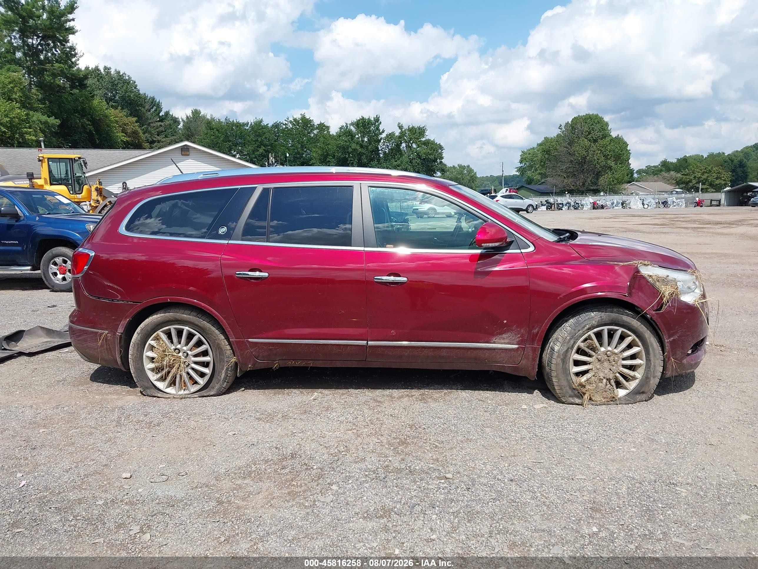 2015 Buick Enclave Leather Maroon vin: 5GAKRBKD8FJ106159