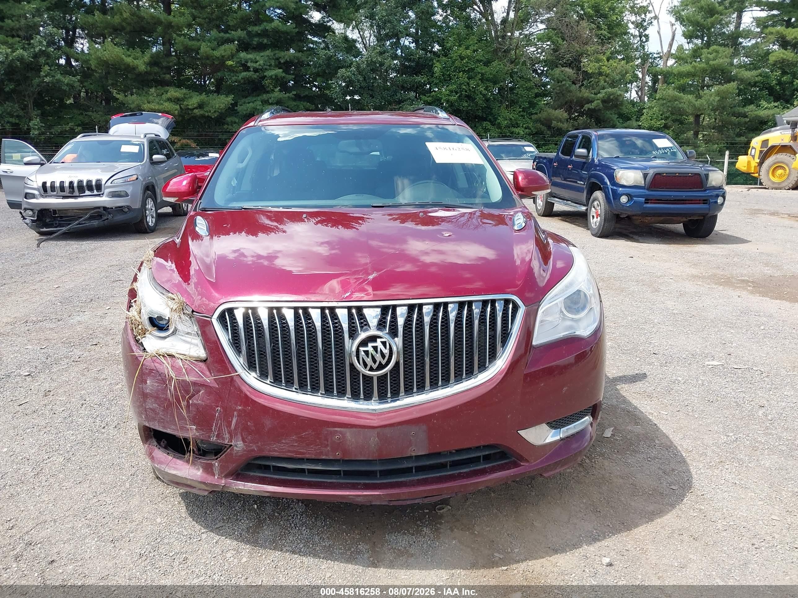 2015 Buick Enclave Leather Maroon vin: 5GAKRBKD8FJ106159