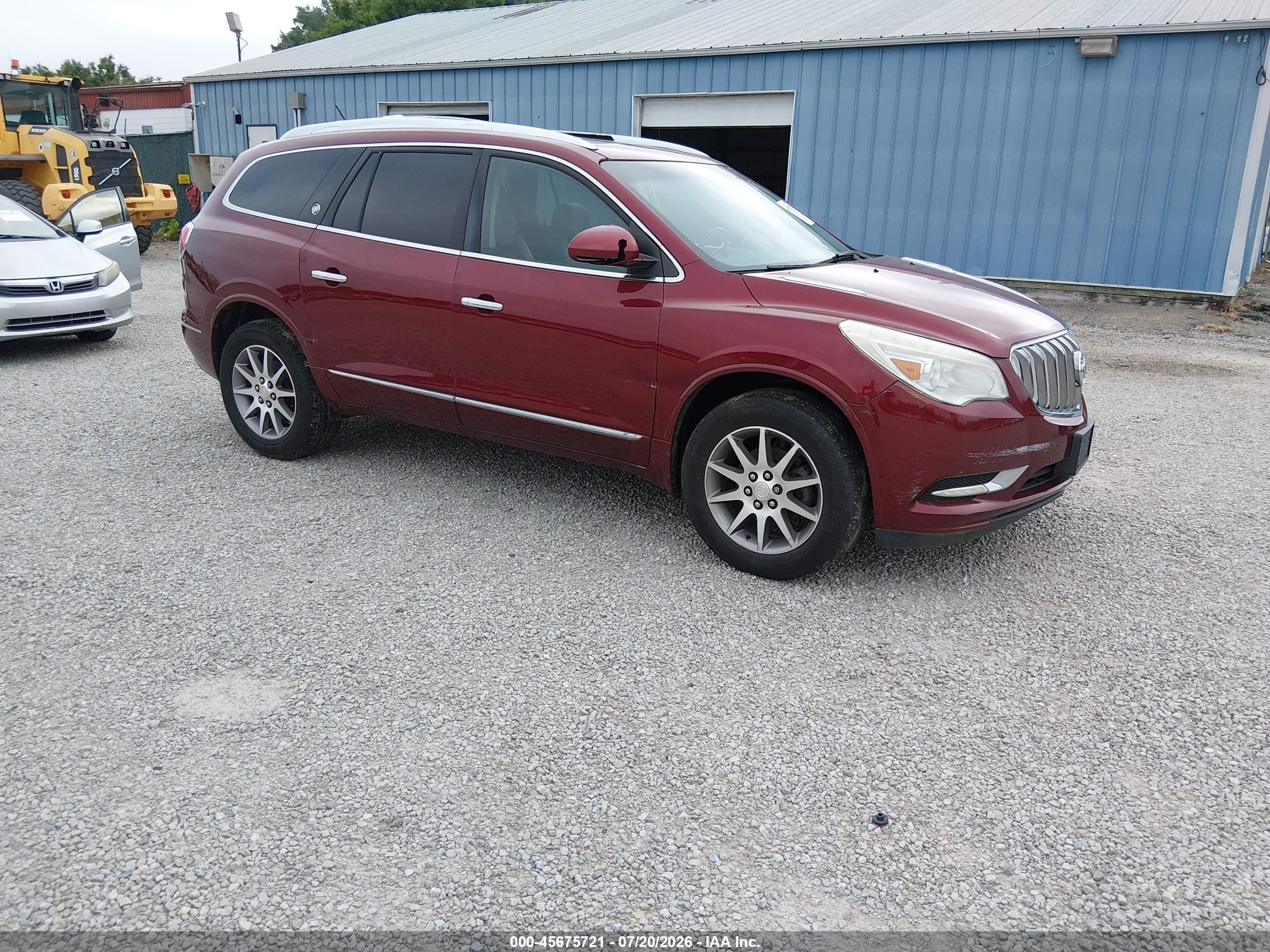2015 Buick Enclave Leather Бордовый vin: 5GAKRBKD8FJ117341