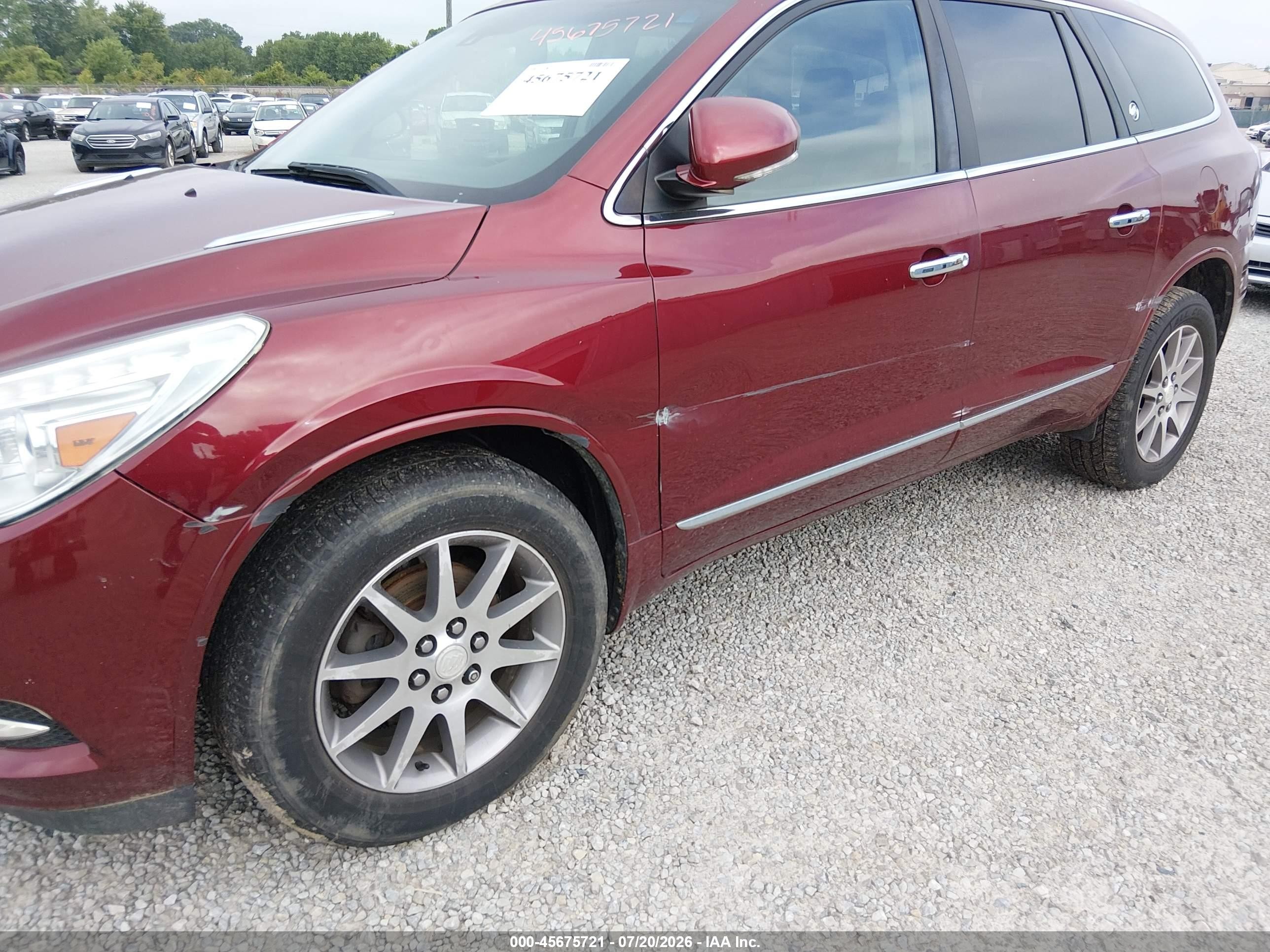 2015 Buick Enclave Leather Burgundy vin: 5GAKRBKD8FJ117341
