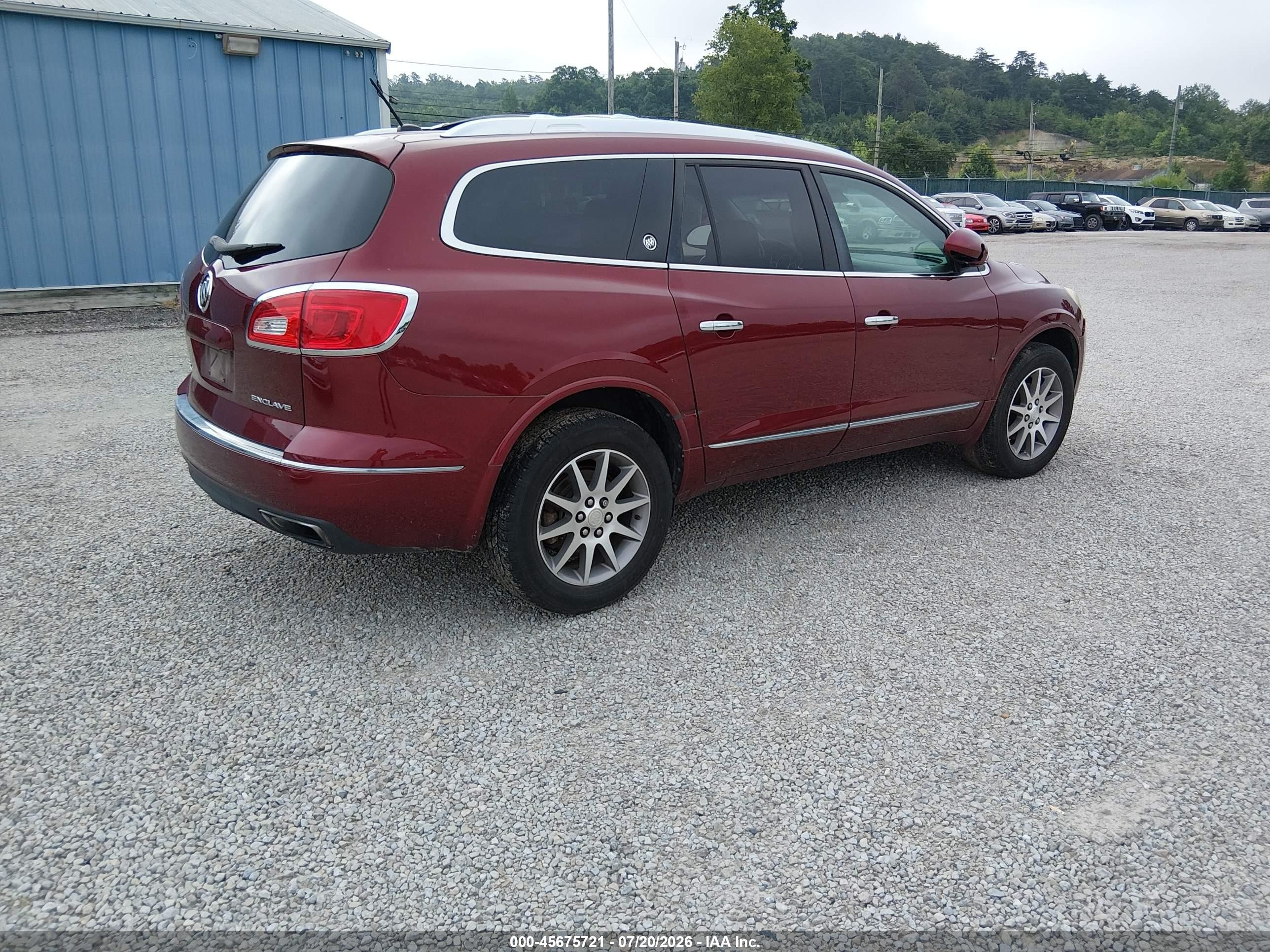 2015 Buick Enclave Leather Burgundy vin: 5GAKRBKD8FJ117341