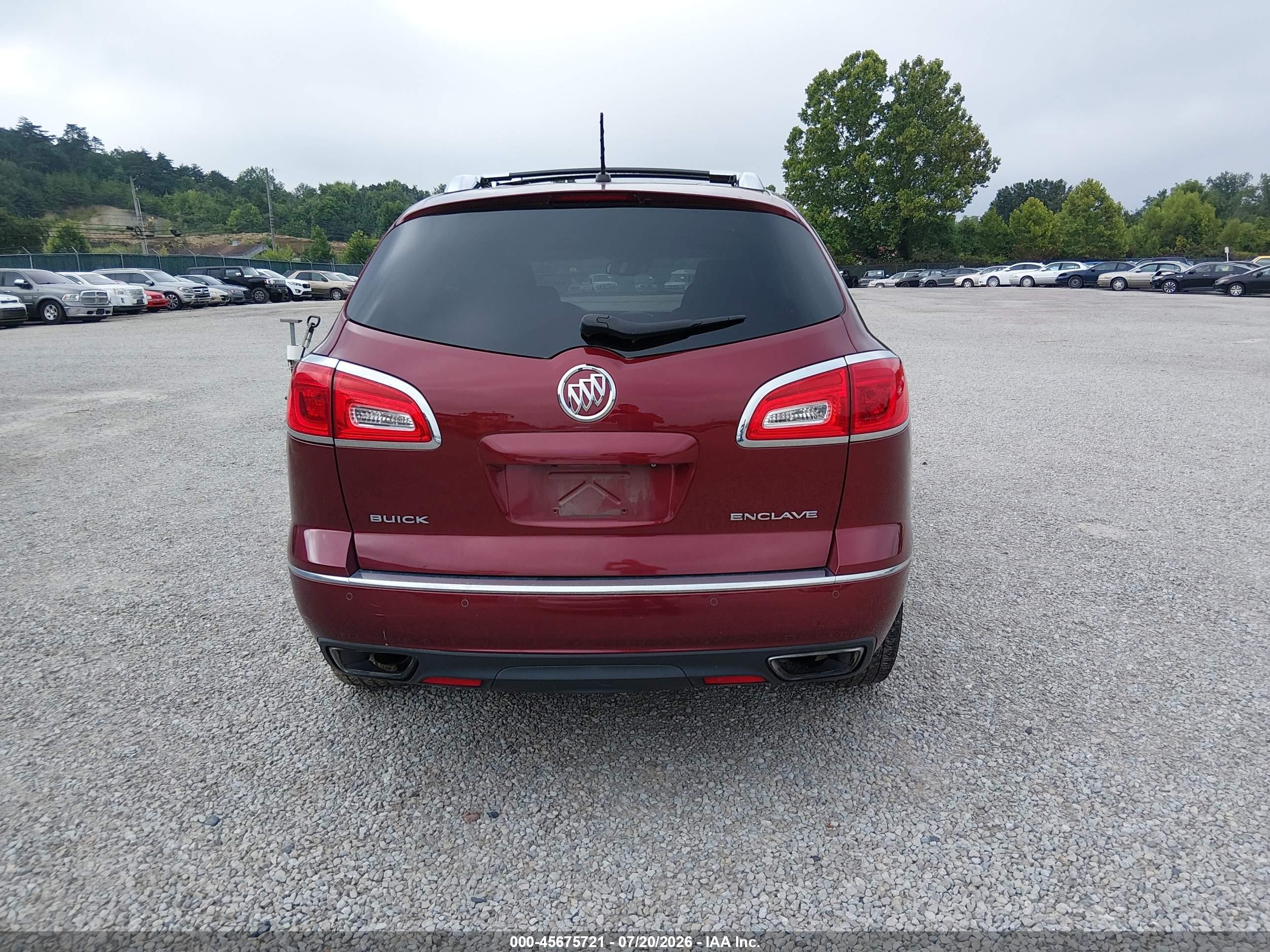 2015 Buick Enclave Leather Burgundy vin: 5GAKRBKD8FJ117341