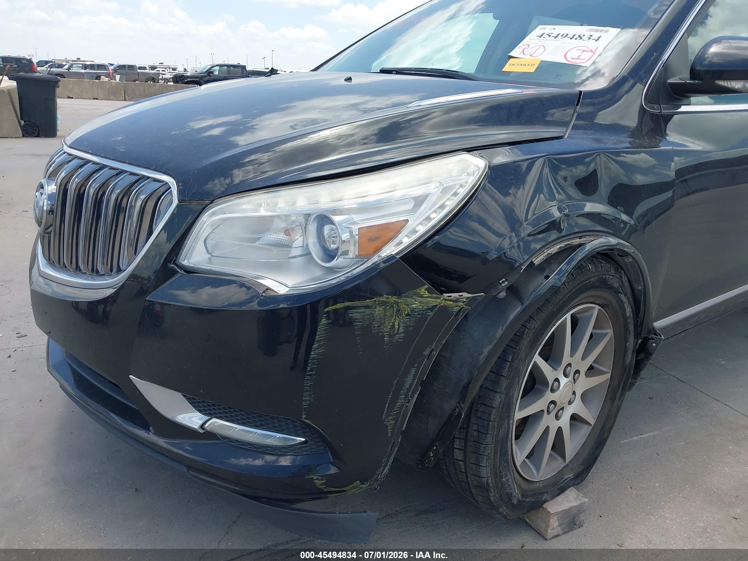2015 Buick Enclave Leather Black vin: 5GAKRBKD8FJ118621