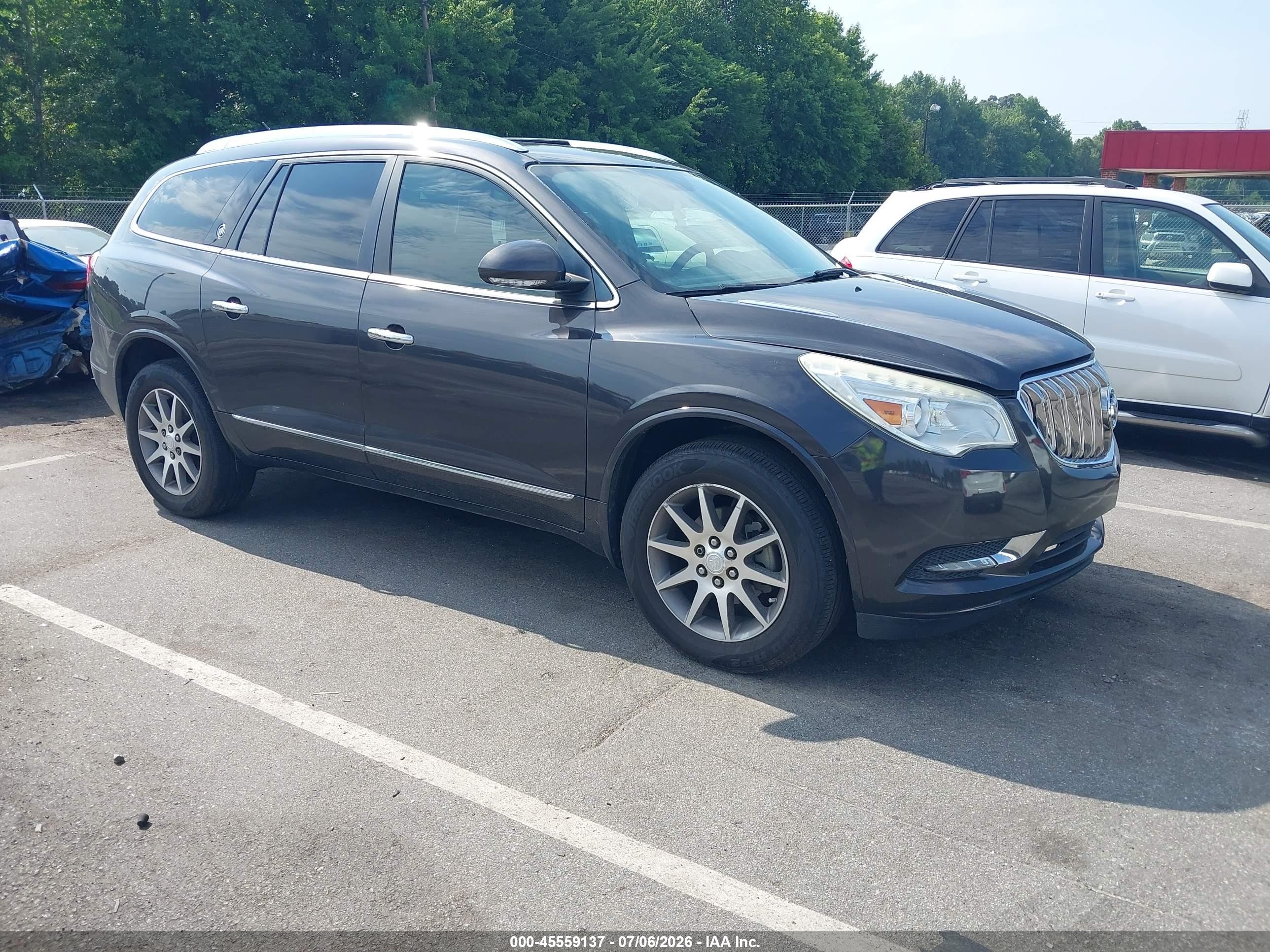 2015 Buick Enclave Leather Серый vin: 5GAKRBKD8FJ255316