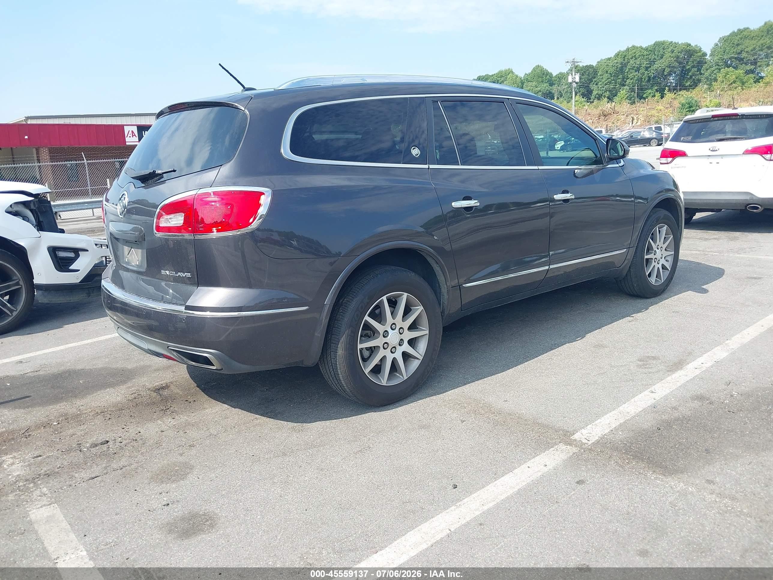 2015 Buick Enclave Leather Gray vin: 5GAKRBKD8FJ255316