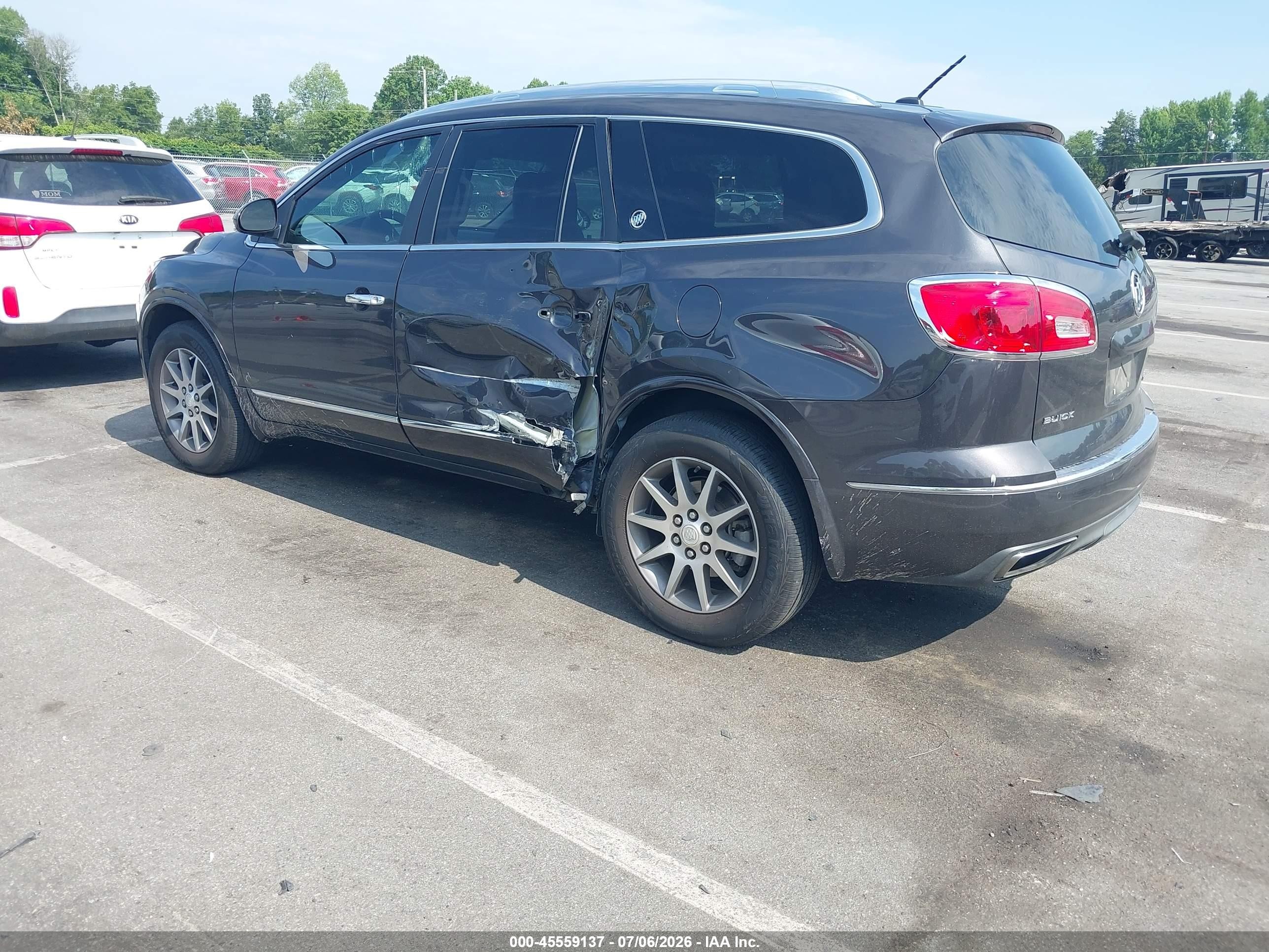2015 Buick Enclave Leather Gray vin: 5GAKRBKD8FJ255316