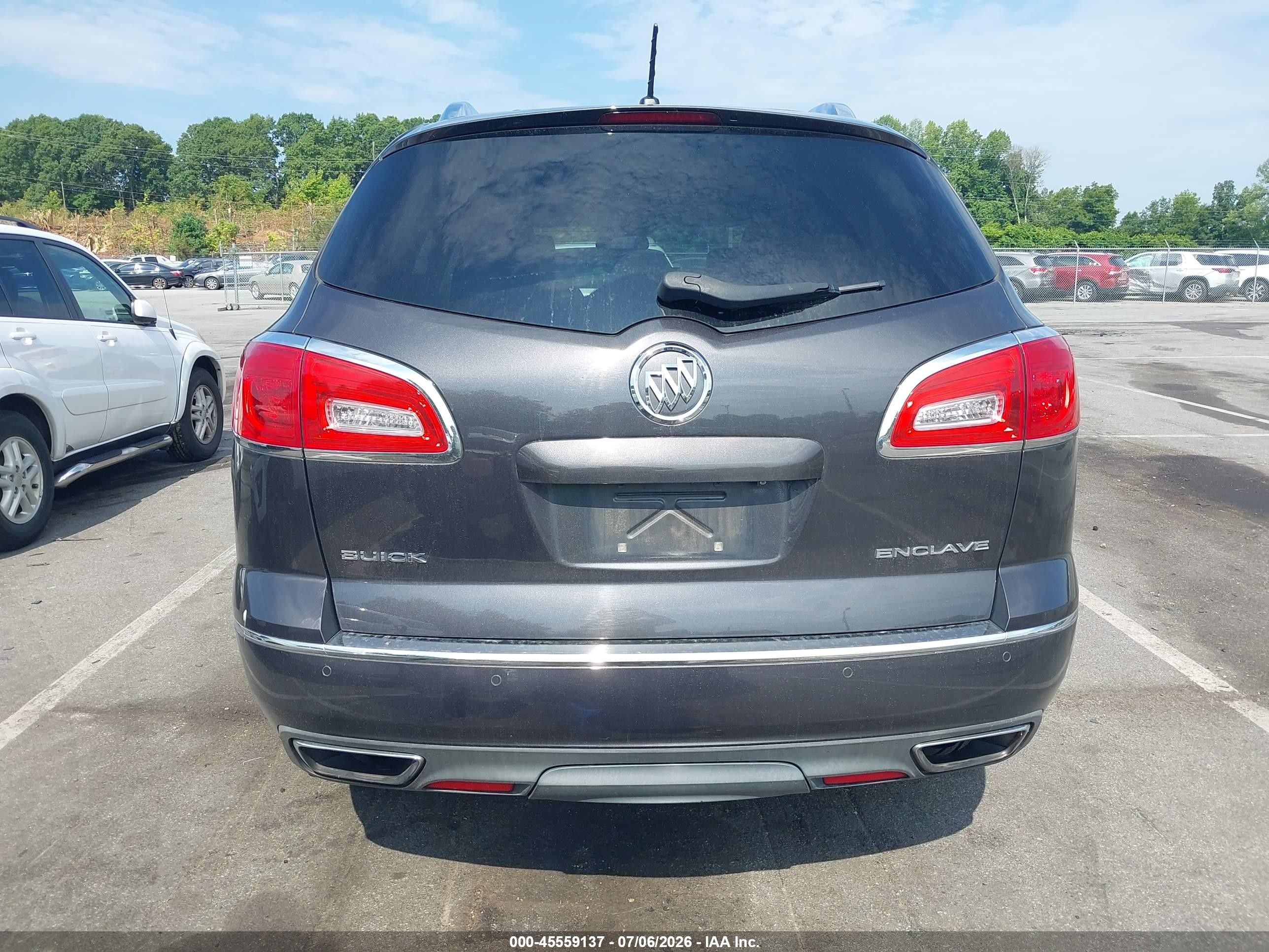 2015 Buick Enclave Leather Gray vin: 5GAKRBKD8FJ255316