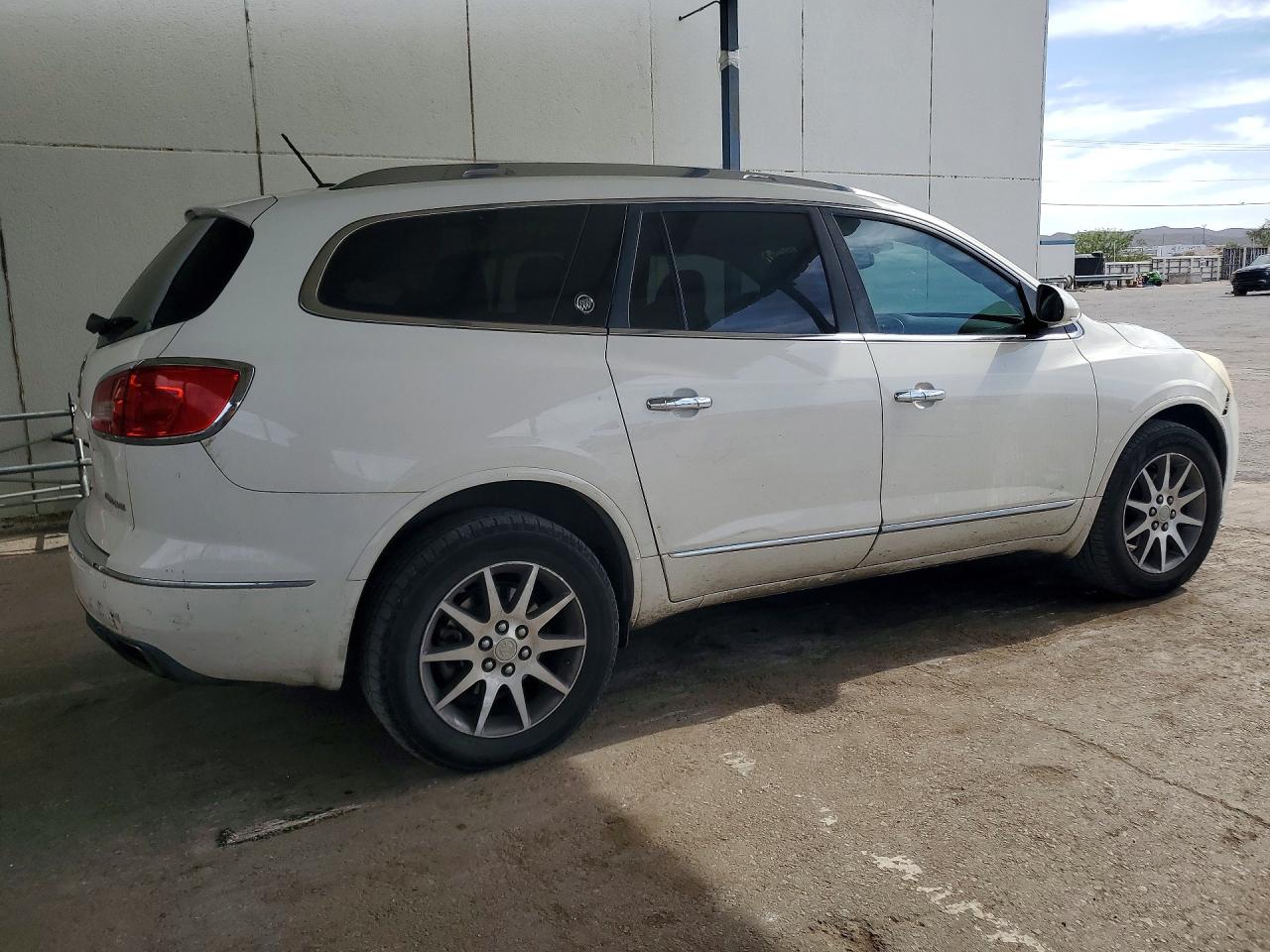 2015 Buick Enclave White vin: 5GAKRBKD8FJ256966