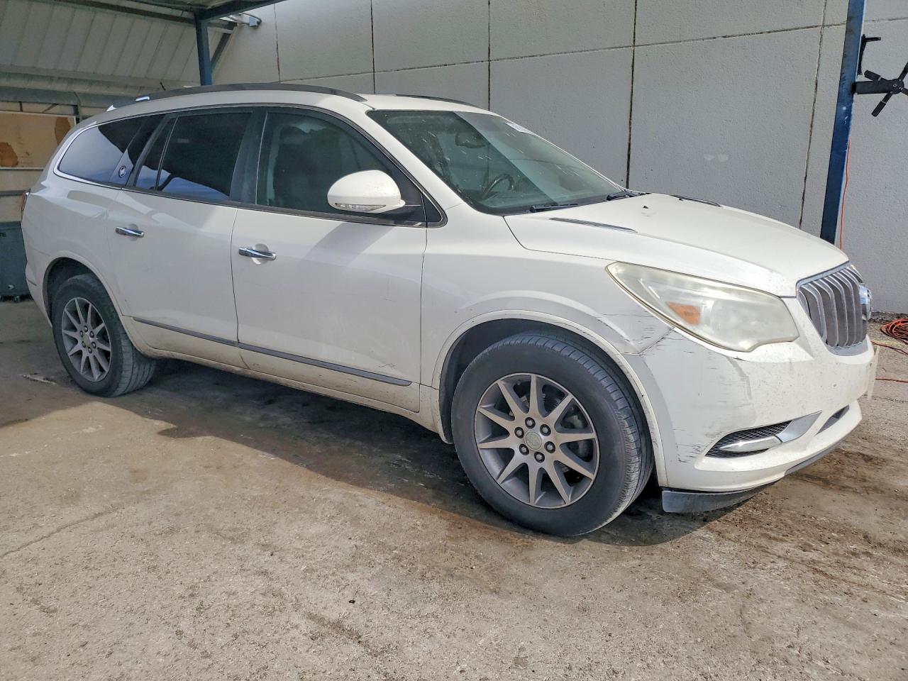2015 Buick Enclave White vin: 5GAKRBKD8FJ256966