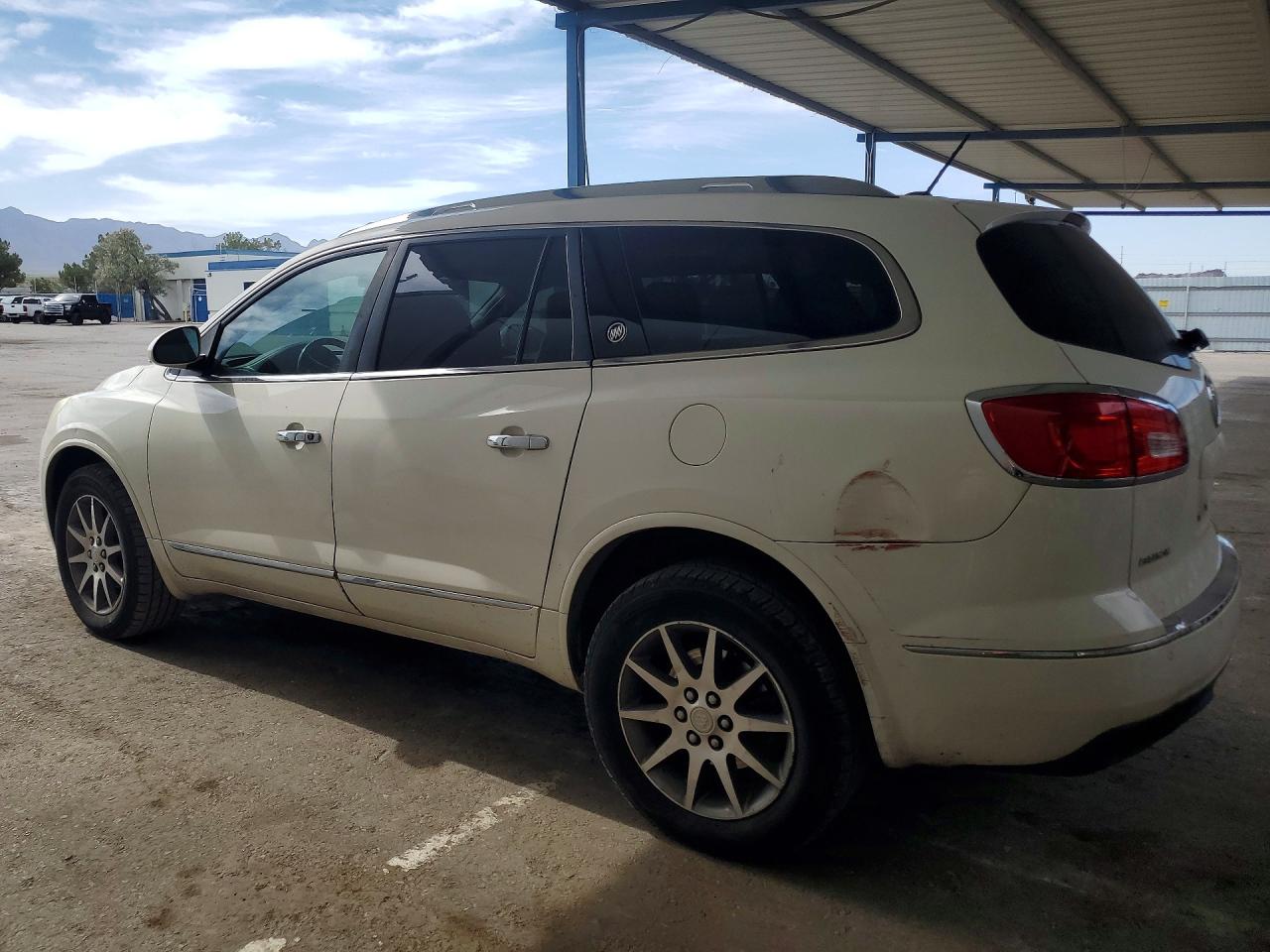 2015 Buick Enclave White vin: 5GAKRBKD8FJ256966