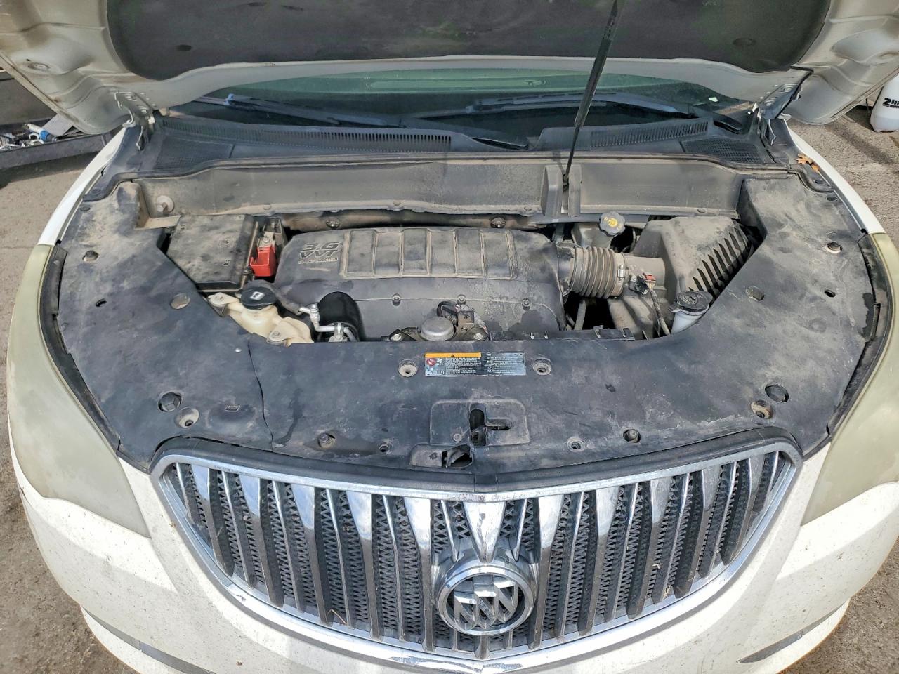 2015 Buick Enclave White vin: 5GAKRBKD8FJ256966
