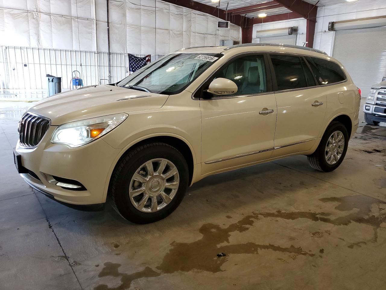 2015 Buick Enclave White vin: 5GAKRBKD8FJ276585