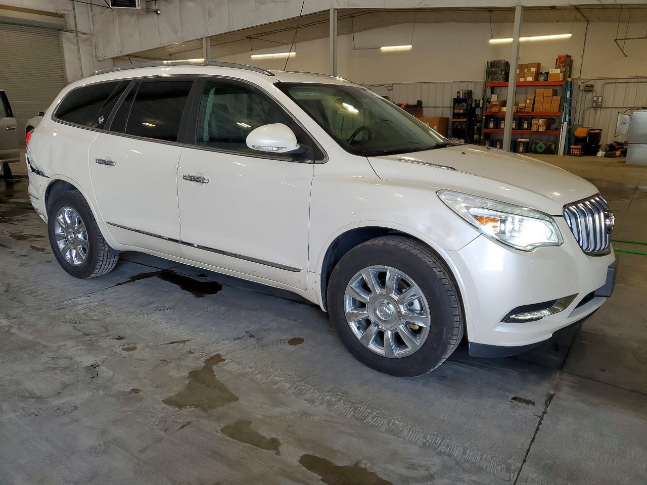 2015 Buick Enclave White vin: 5GAKRBKD8FJ276585
