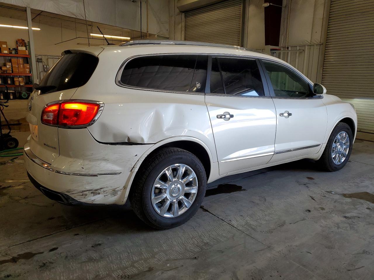 2015 Buick Enclave White vin: 5GAKRBKD8FJ276585