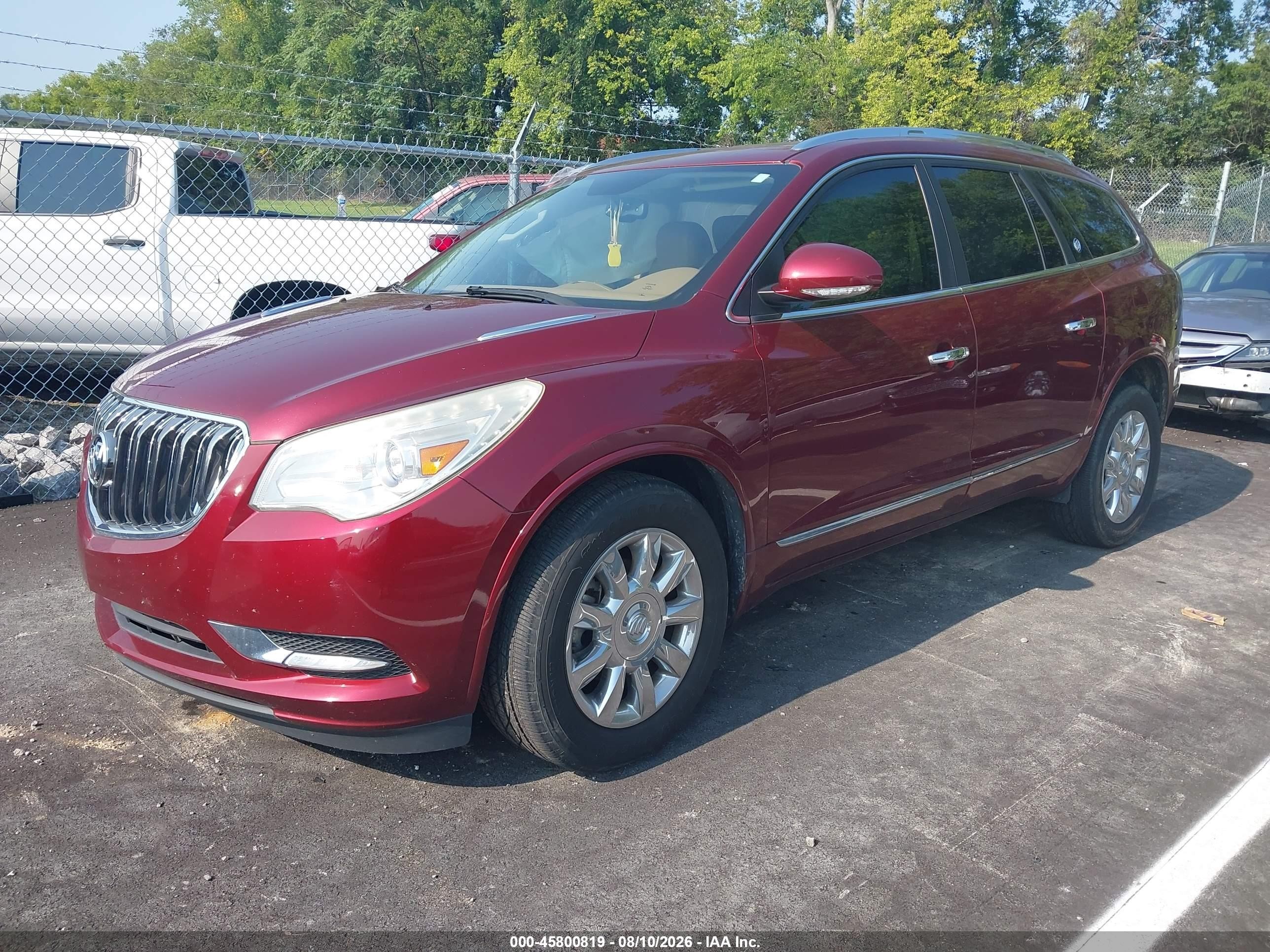 2015 Buick Enclave Leather Burgundy vin: 5GAKRBKD8FJ370725