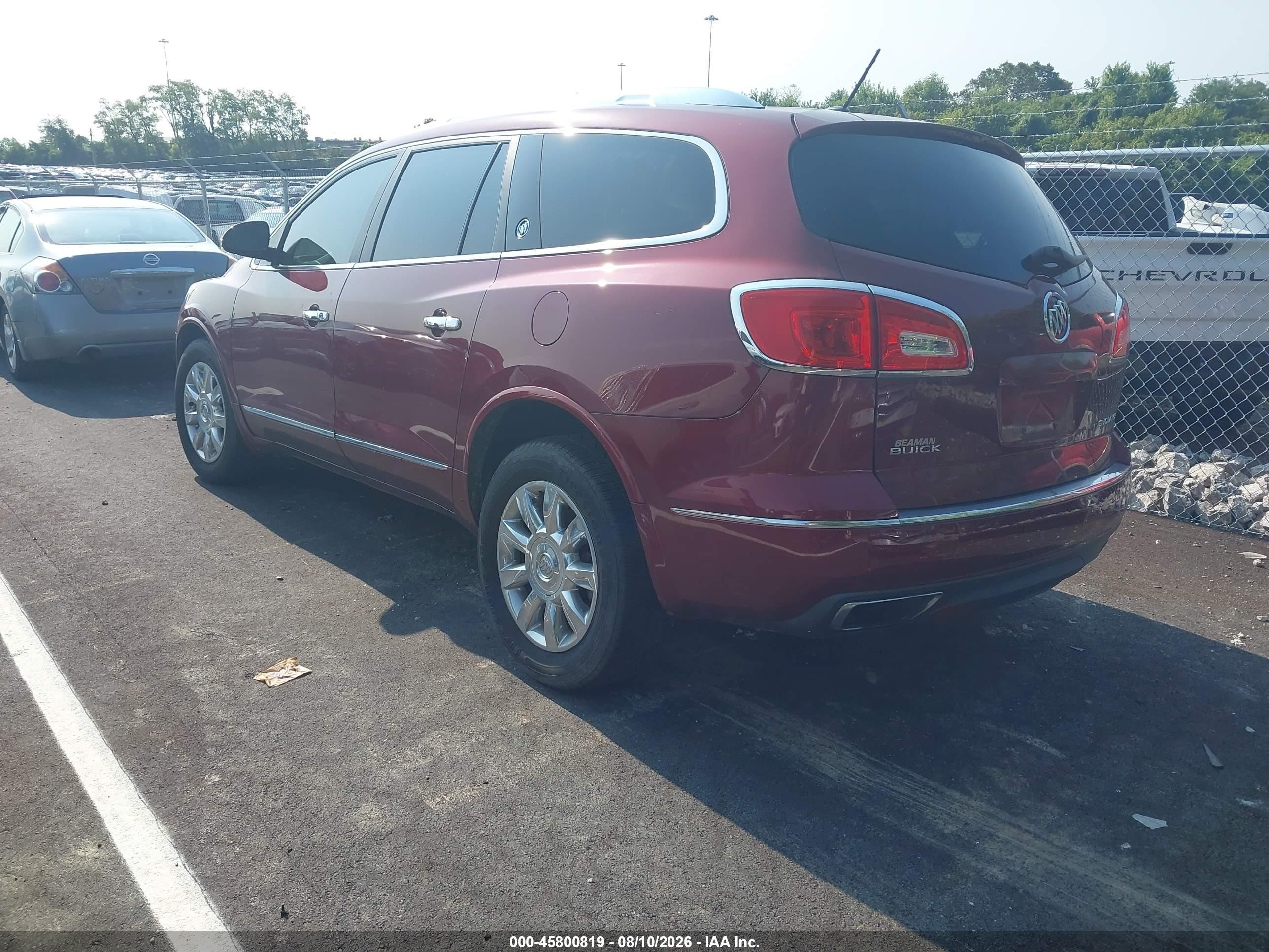 2015 Buick Enclave Leather Burgundy vin: 5GAKRBKD8FJ370725