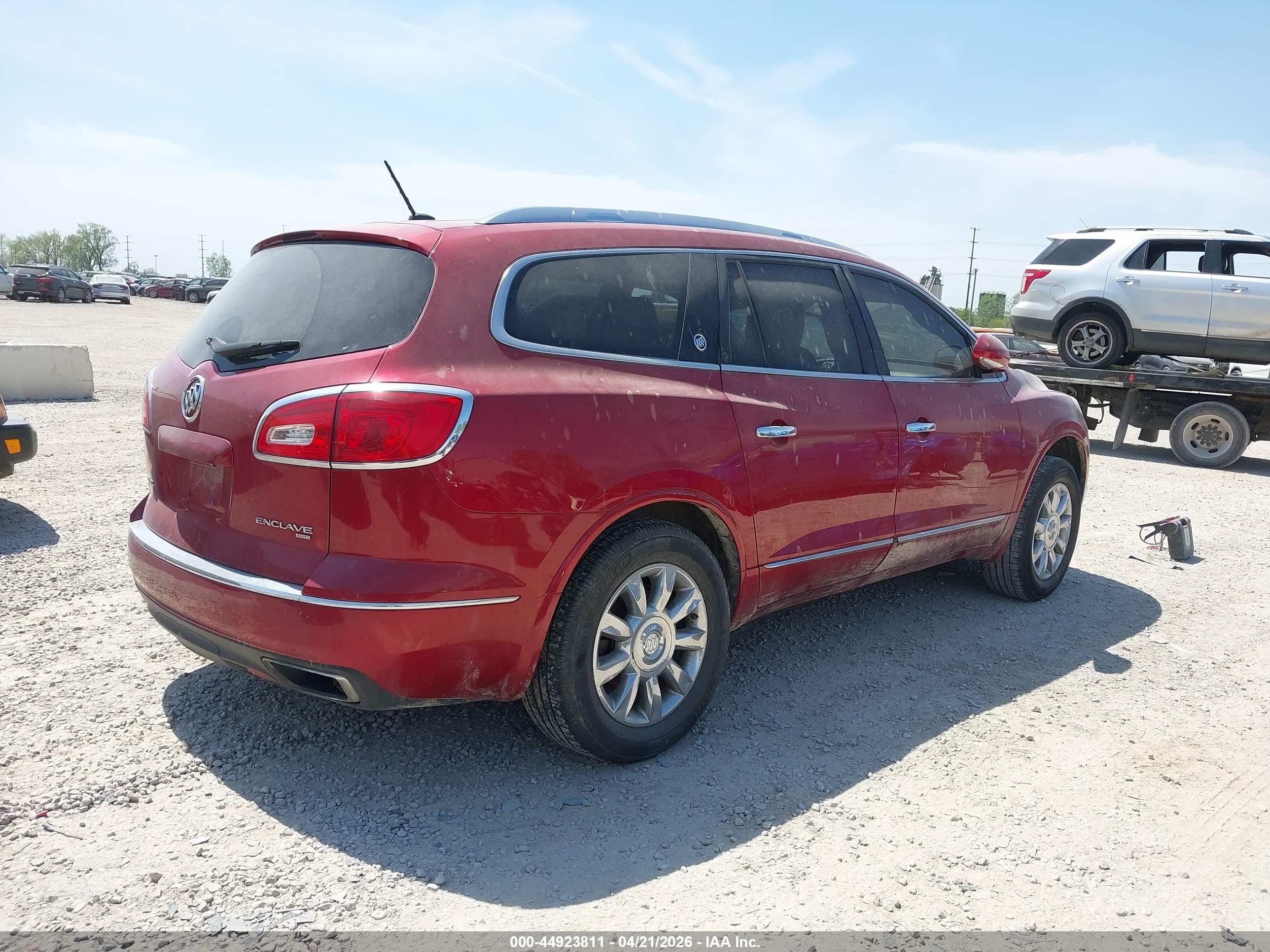 2014 Buick Enclave Leather Maroon vin: 5GAKRBKD9EJ125270