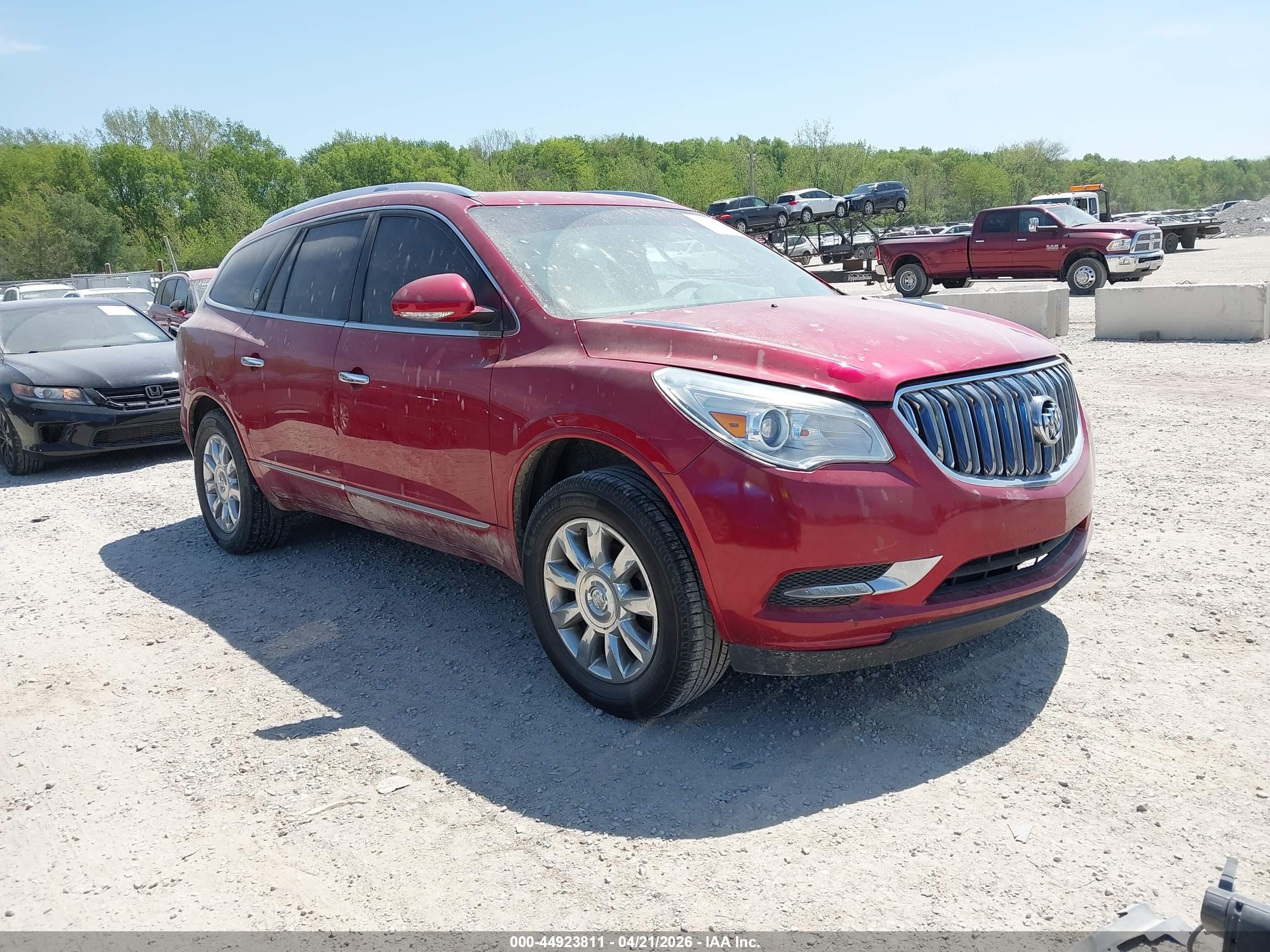 2014 Buick Enclave Leather Maroon vin: 5GAKRBKD9EJ125270