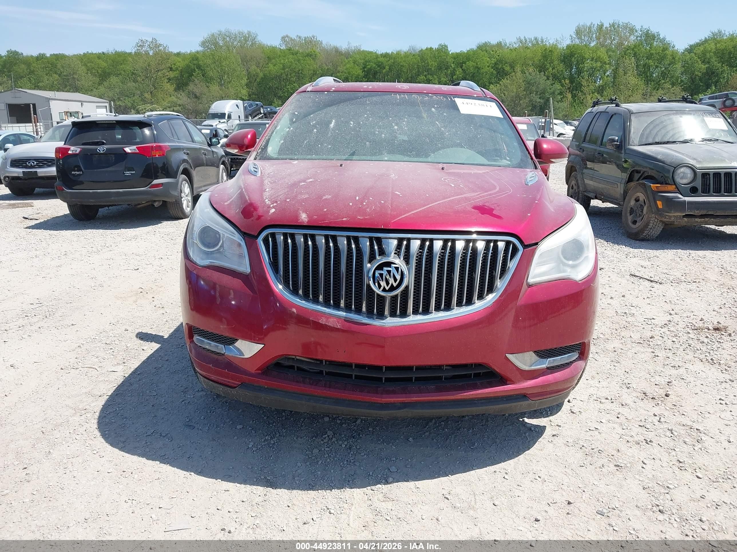 2014 Buick Enclave Leather Maroon vin: 5GAKRBKD9EJ125270