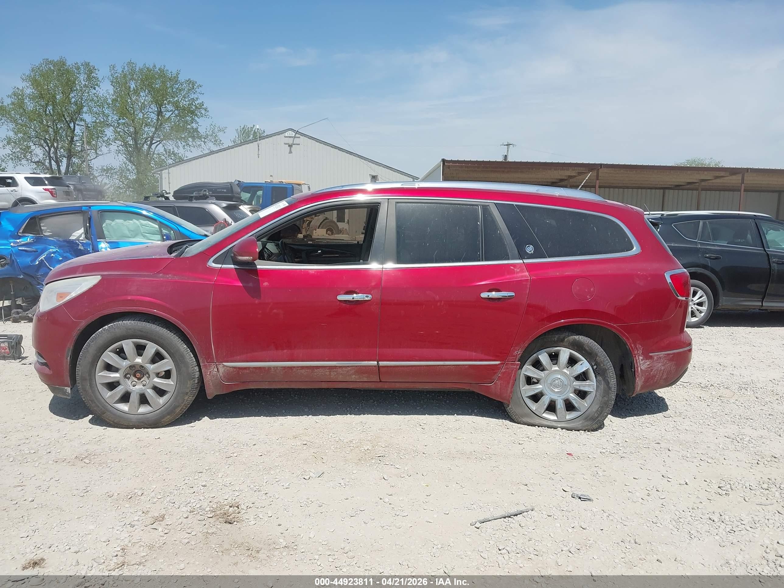 2014 Buick Enclave Leather Maroon vin: 5GAKRBKD9EJ125270