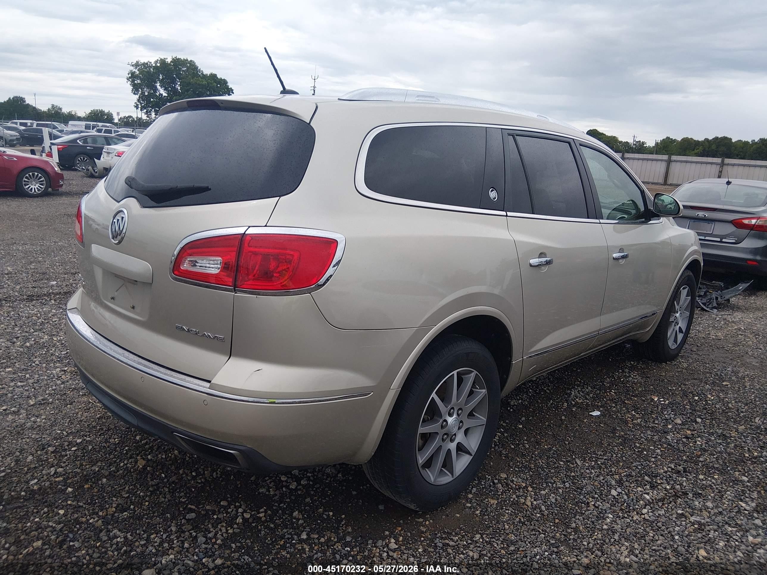 2014 Buick Enclave Leather Gold vin: 5GAKRBKD9EJ285990