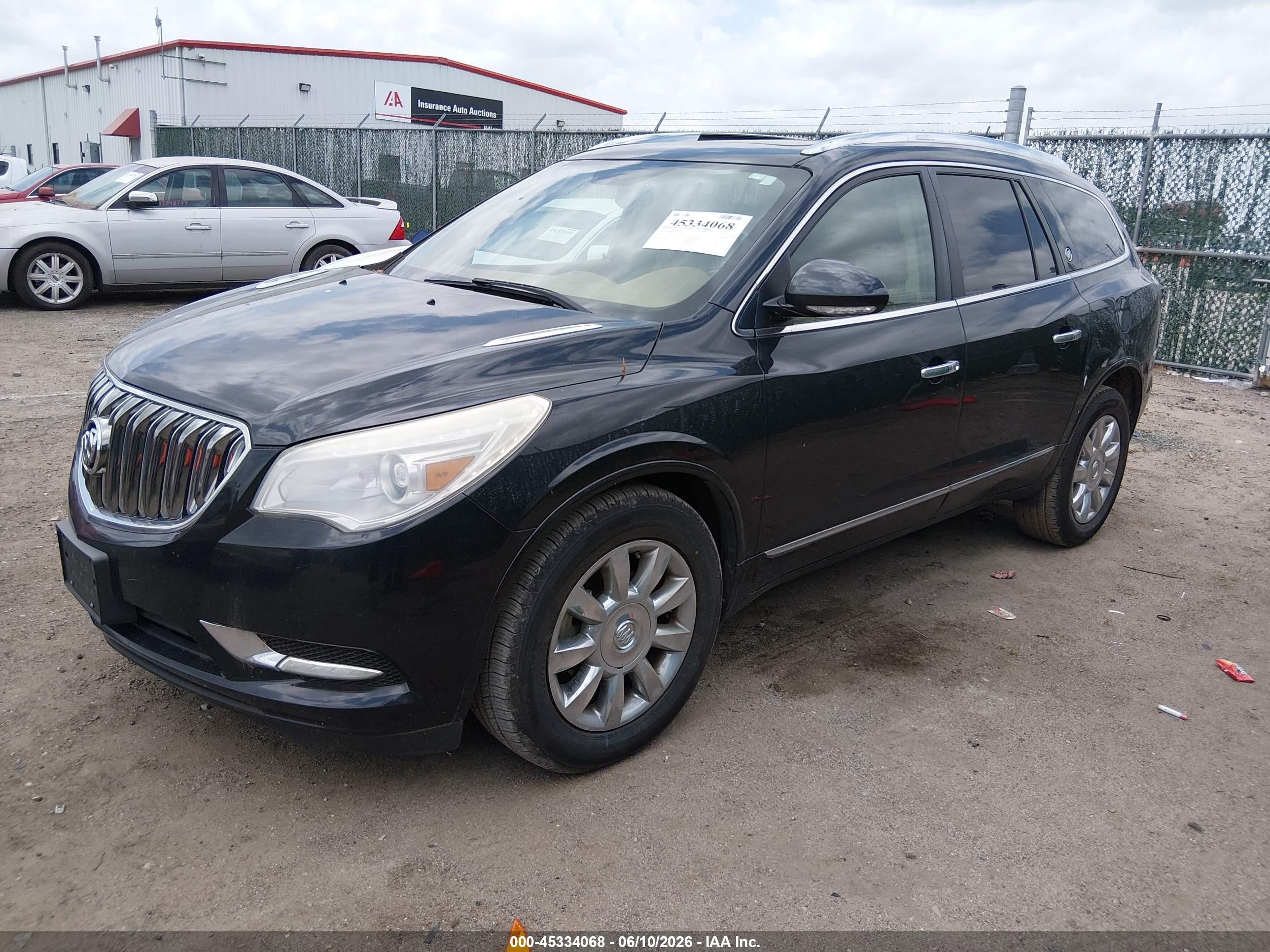 2014 Buick Enclave Leather Black vin: 5GAKRBKD9EJ336758