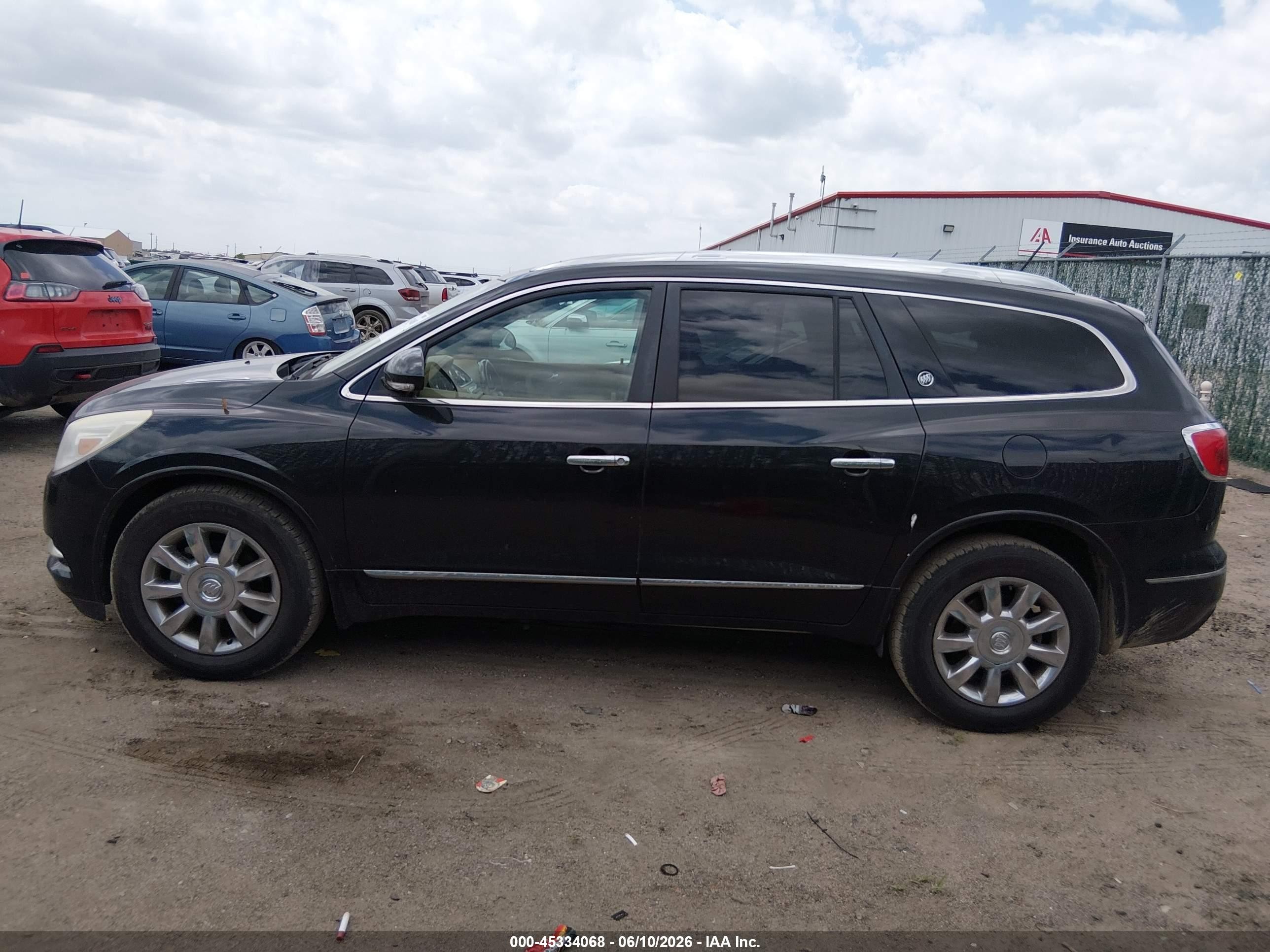 2014 Buick Enclave Leather Black vin: 5GAKRBKD9EJ336758