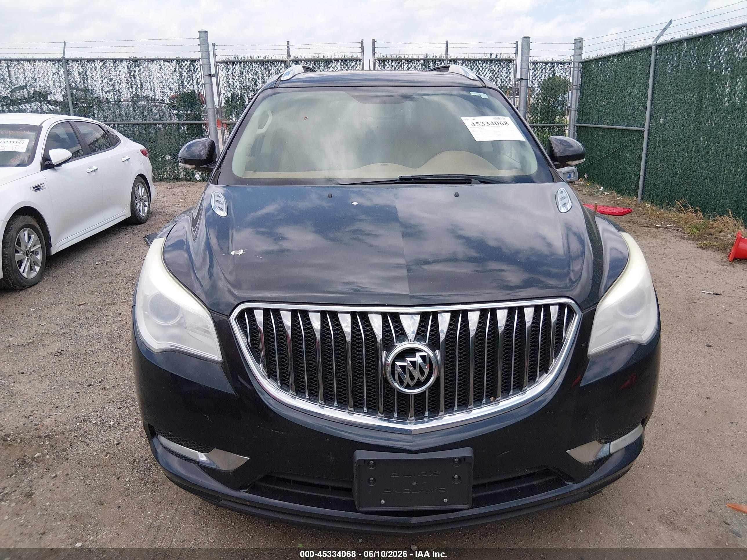2014 Buick Enclave Leather Black vin: 5GAKRBKD9EJ336758