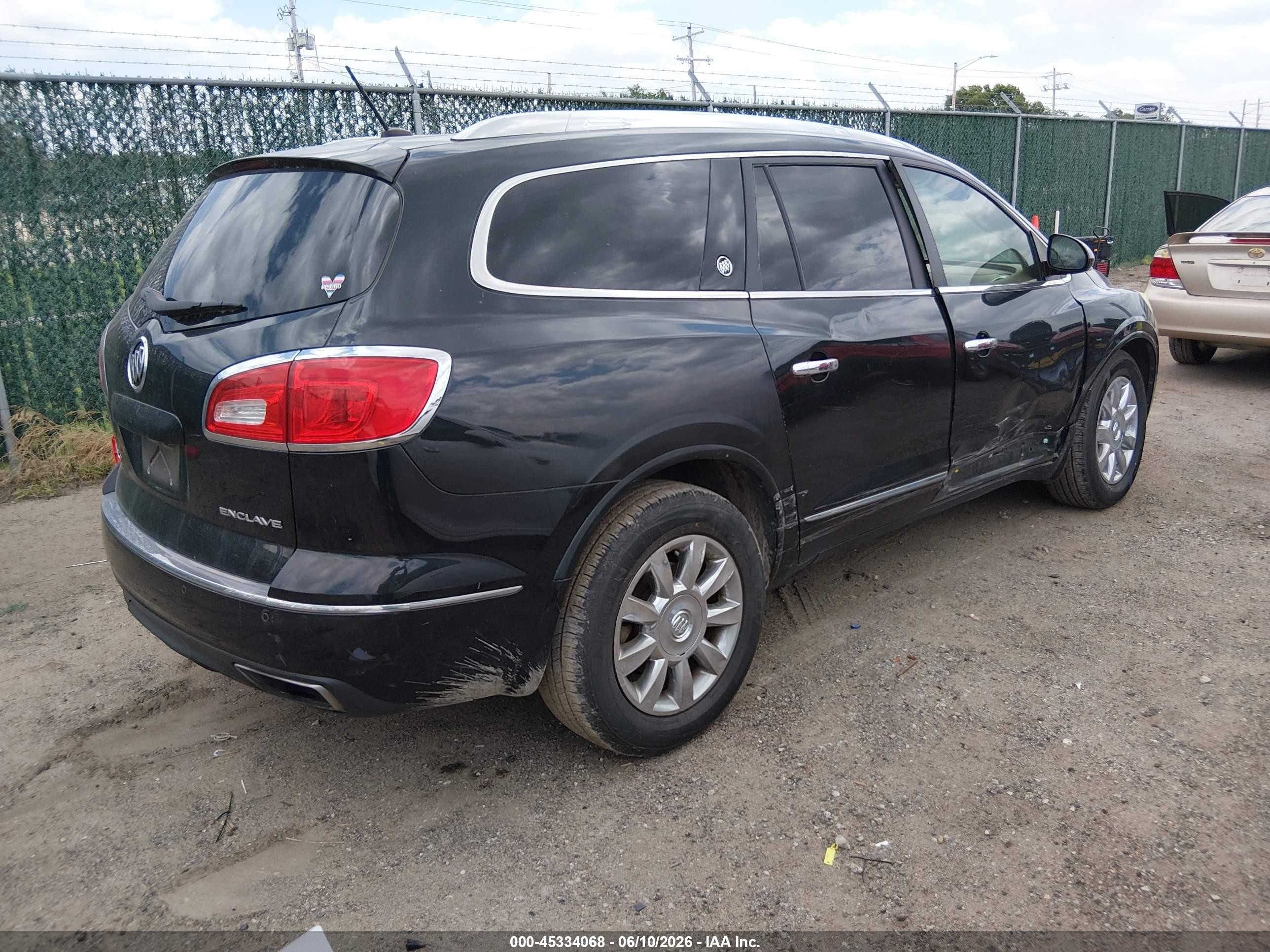 2014 Buick Enclave Leather Black vin: 5GAKRBKD9EJ336758