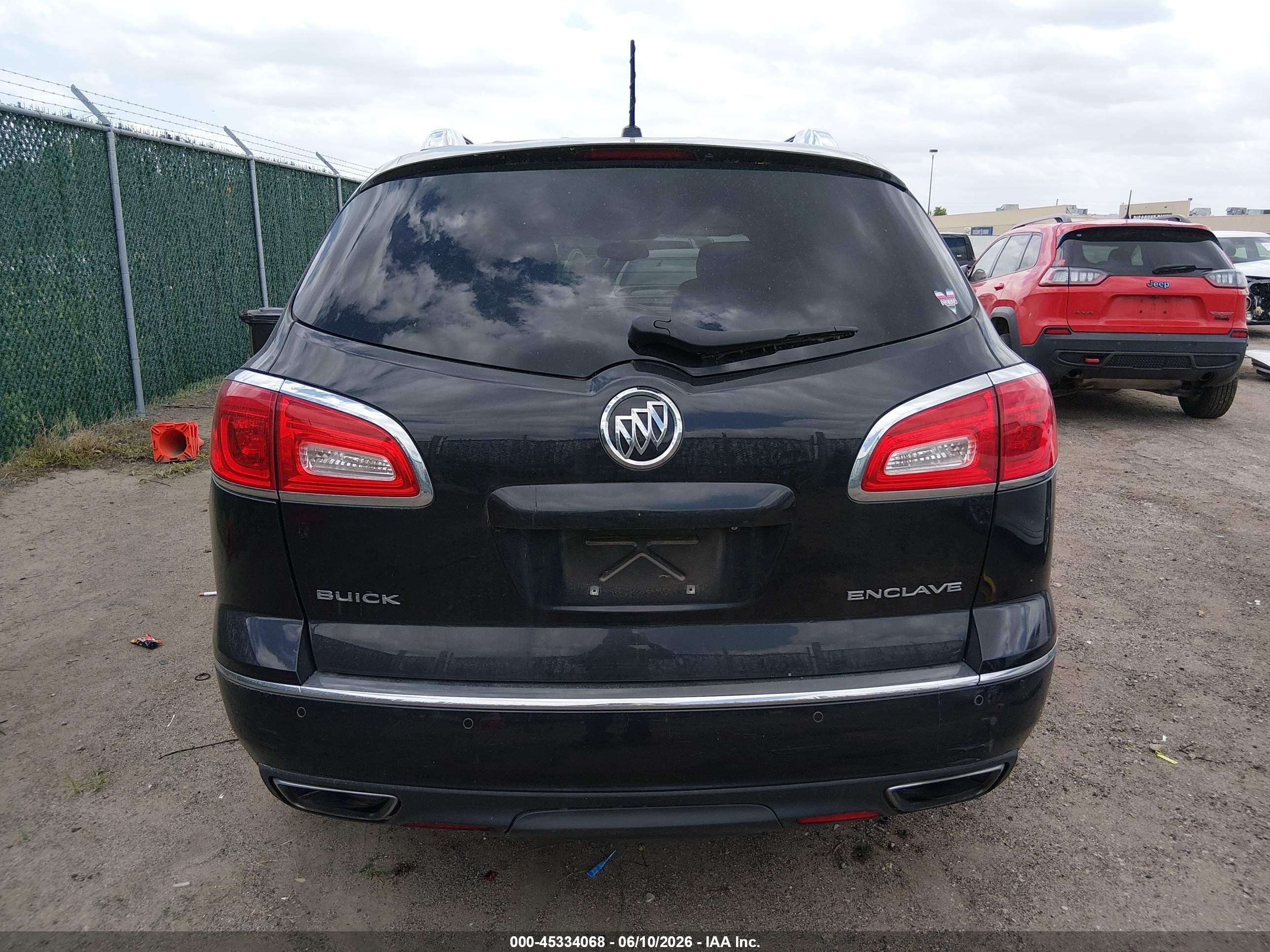2014 Buick Enclave Leather Black vin: 5GAKRBKD9EJ336758