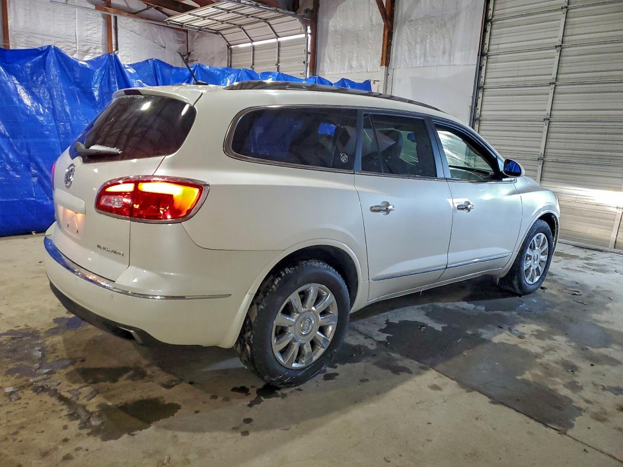 2014 Buick Enclave Белый vin: 5GAKRBKD9EJ376158