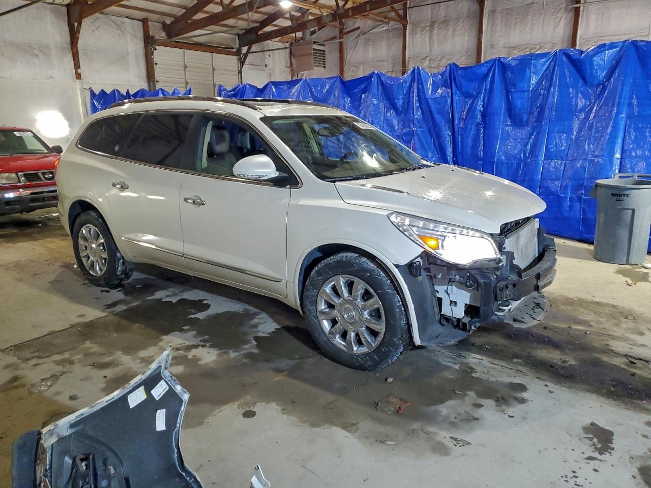 2014 Buick Enclave Белый vin: 5GAKRBKD9EJ376158