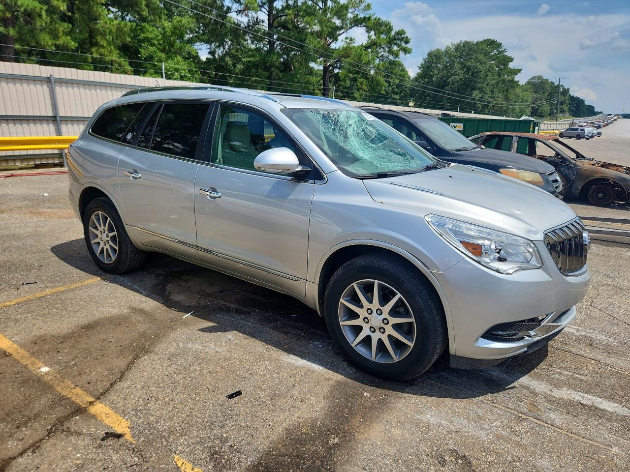 2015 Buick Enclave Серебряный vin: 5GAKRBKD9FJ130096