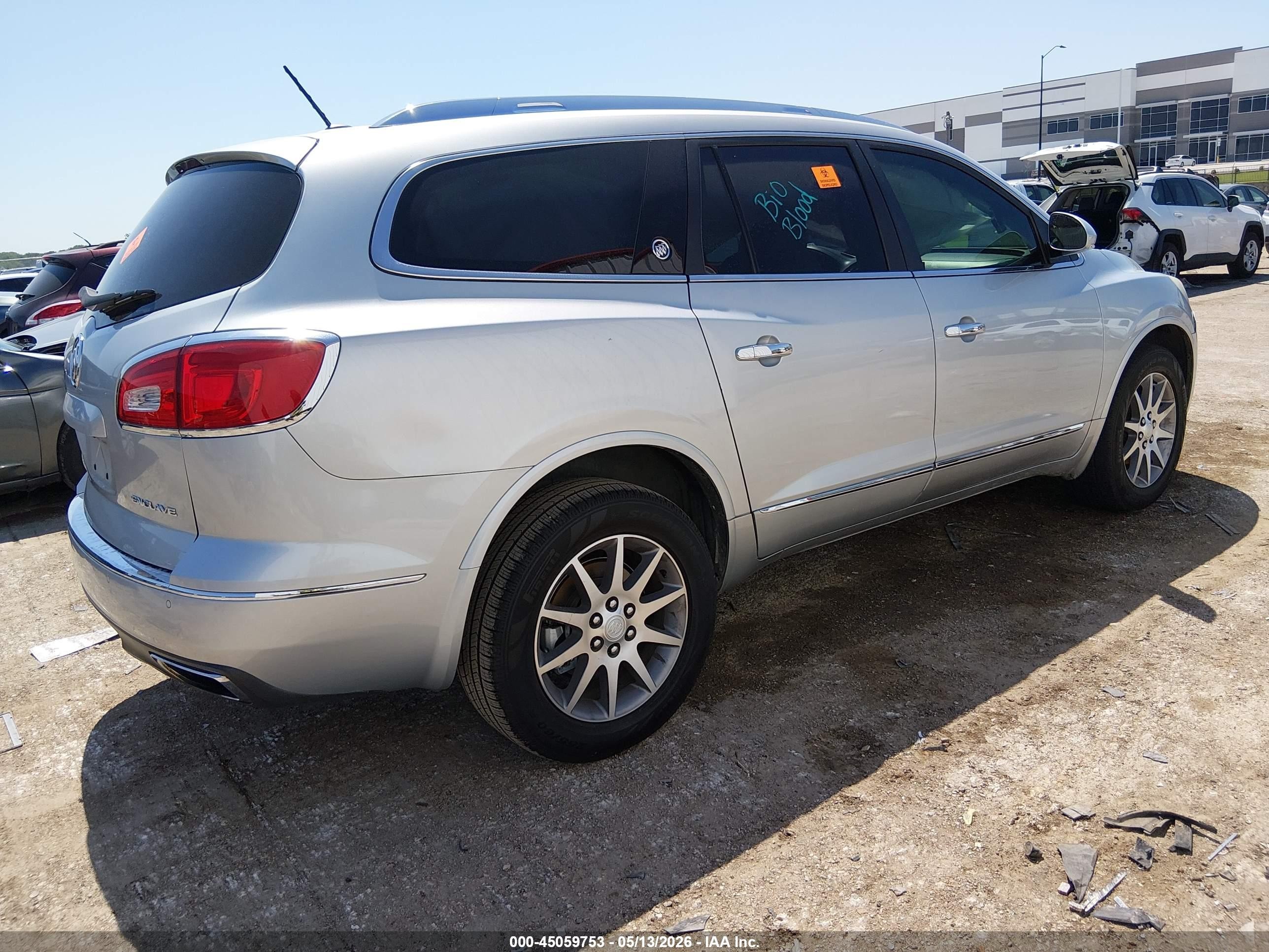 2015 Buick Enclave Leather Серебряный vin: 5GAKRBKD9FJ343808