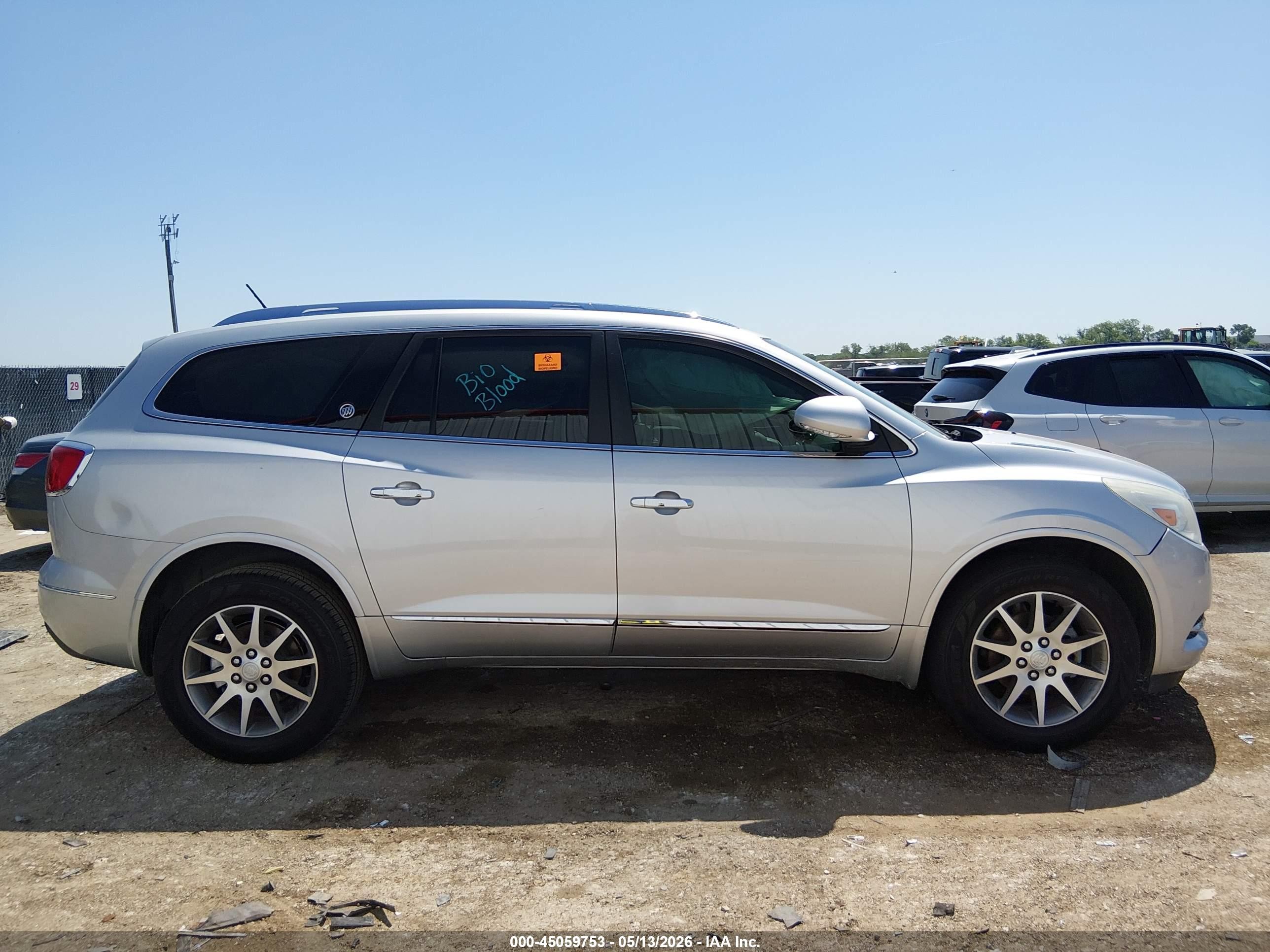 2015 Buick Enclave Leather Серебряный vin: 5GAKRBKD9FJ343808
