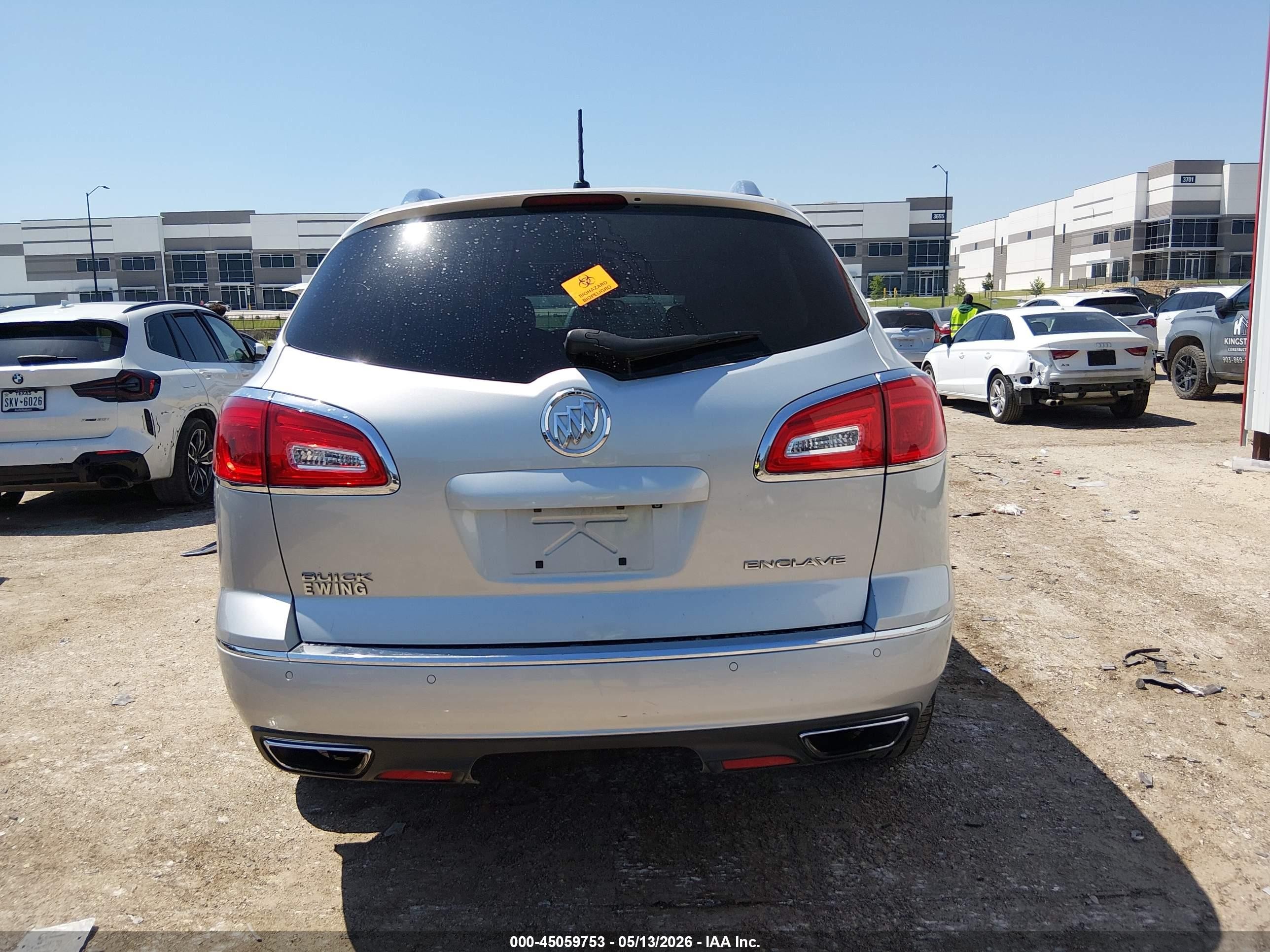 2015 Buick Enclave Leather Серебряный vin: 5GAKRBKD9FJ343808