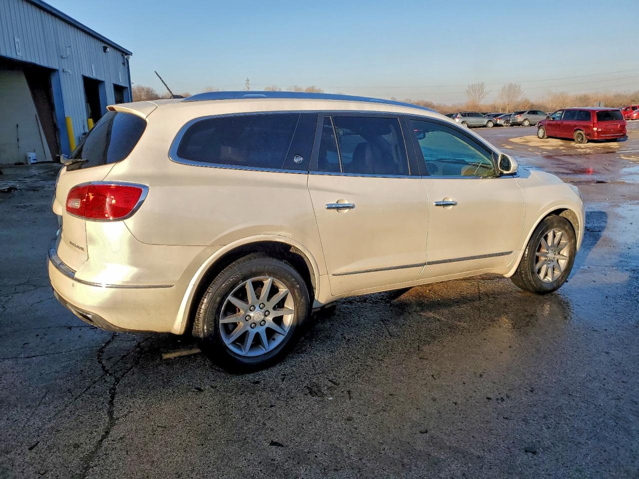 2014 Buick Enclave White vin: 5GAKRBKDXEJ146600