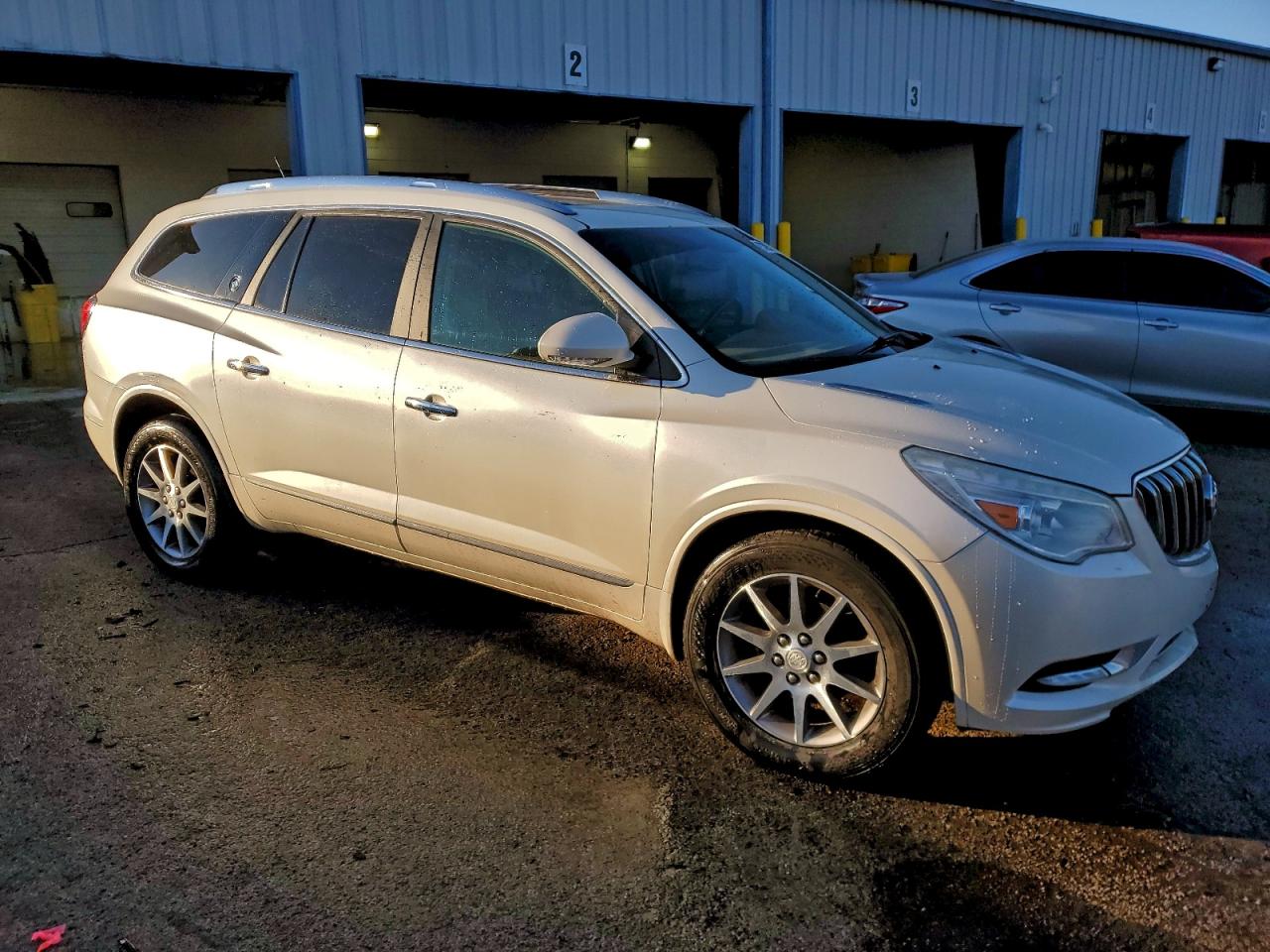 2014 Buick Enclave White vin: 5GAKRBKDXEJ146600