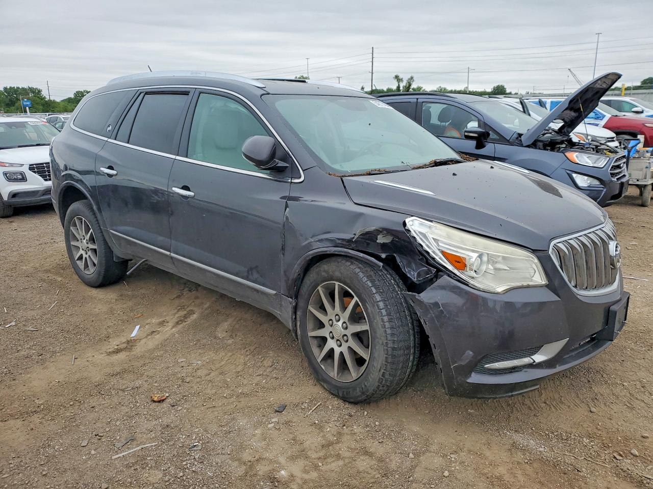 2014 Buick Enclave Серый vin: 5GAKRBKDXEJ182271