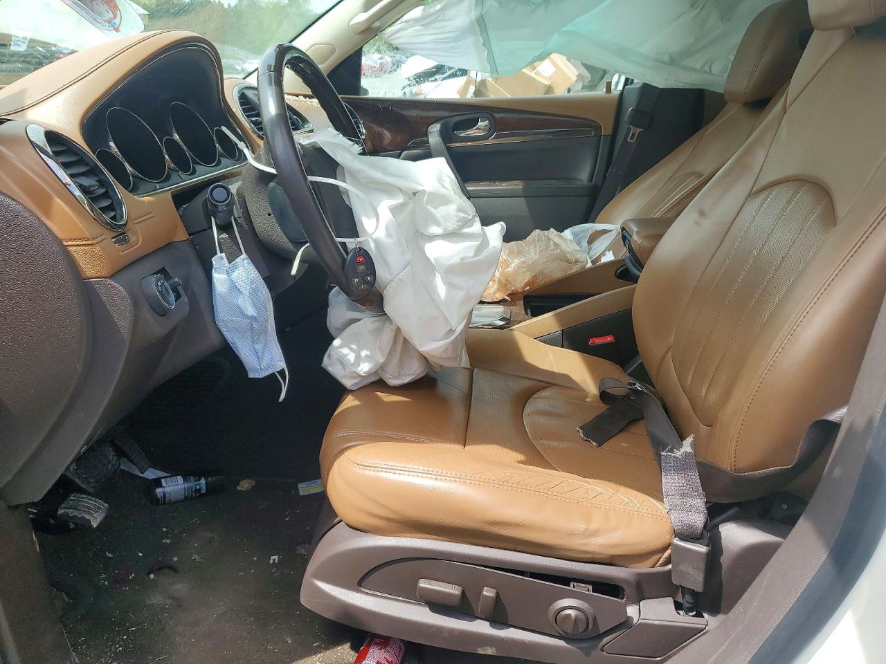 2014 Buick Enclave White vin: 5GAKRBKDXEJ274531