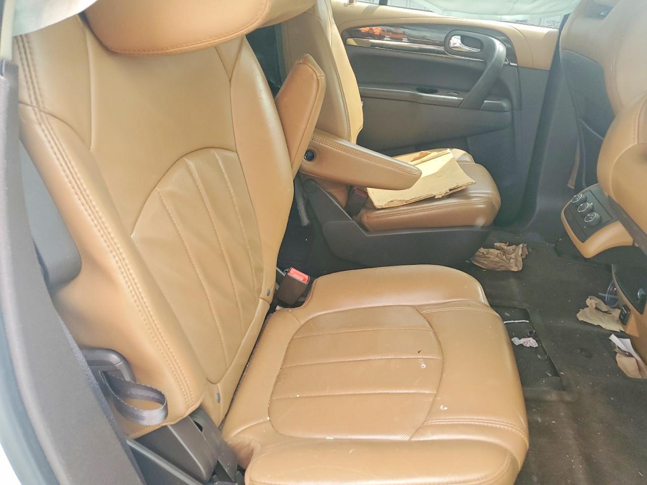 2014 Buick Enclave White vin: 5GAKRBKDXEJ274531