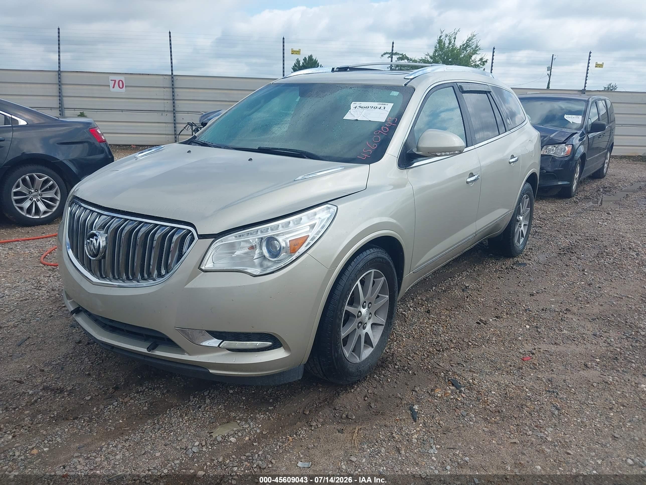2014 Buick Enclave Leather Золотой vin: 5GAKRBKDXEJ325431