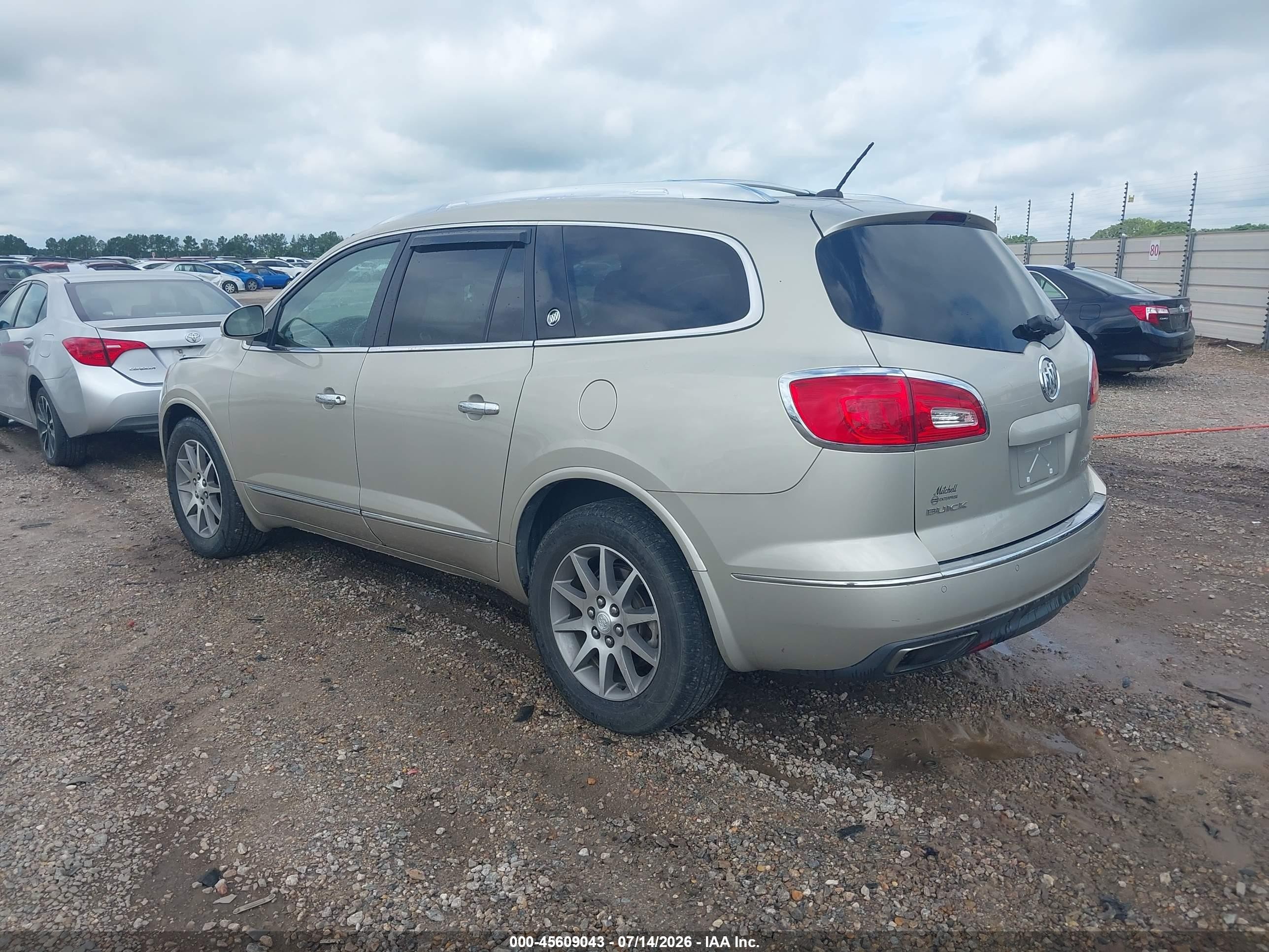 2014 Buick Enclave Leather Золотой vin: 5GAKRBKDXEJ325431