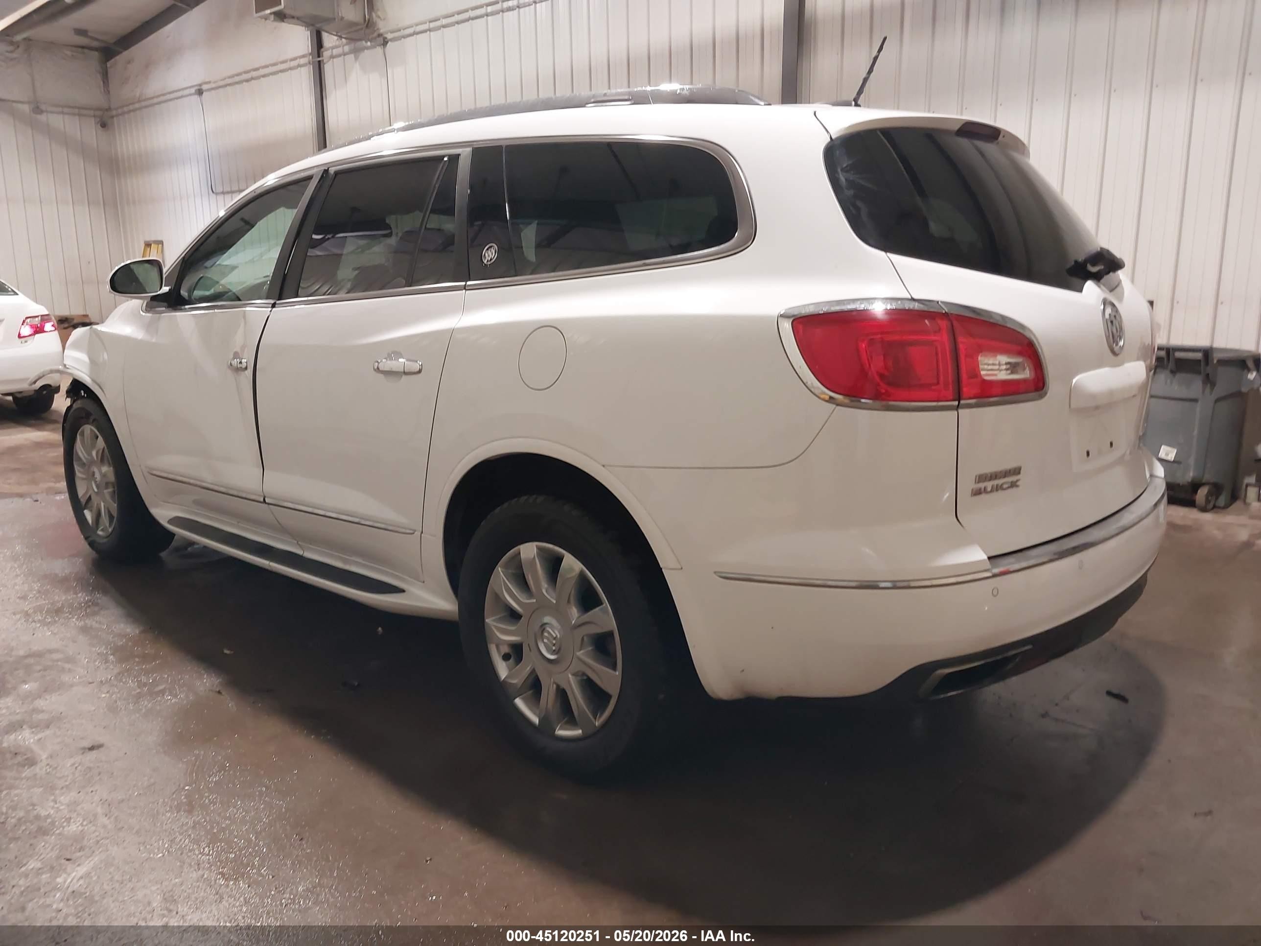 2016 Buick Enclave Leather White vin: 5GAKRBKDXGJ177395